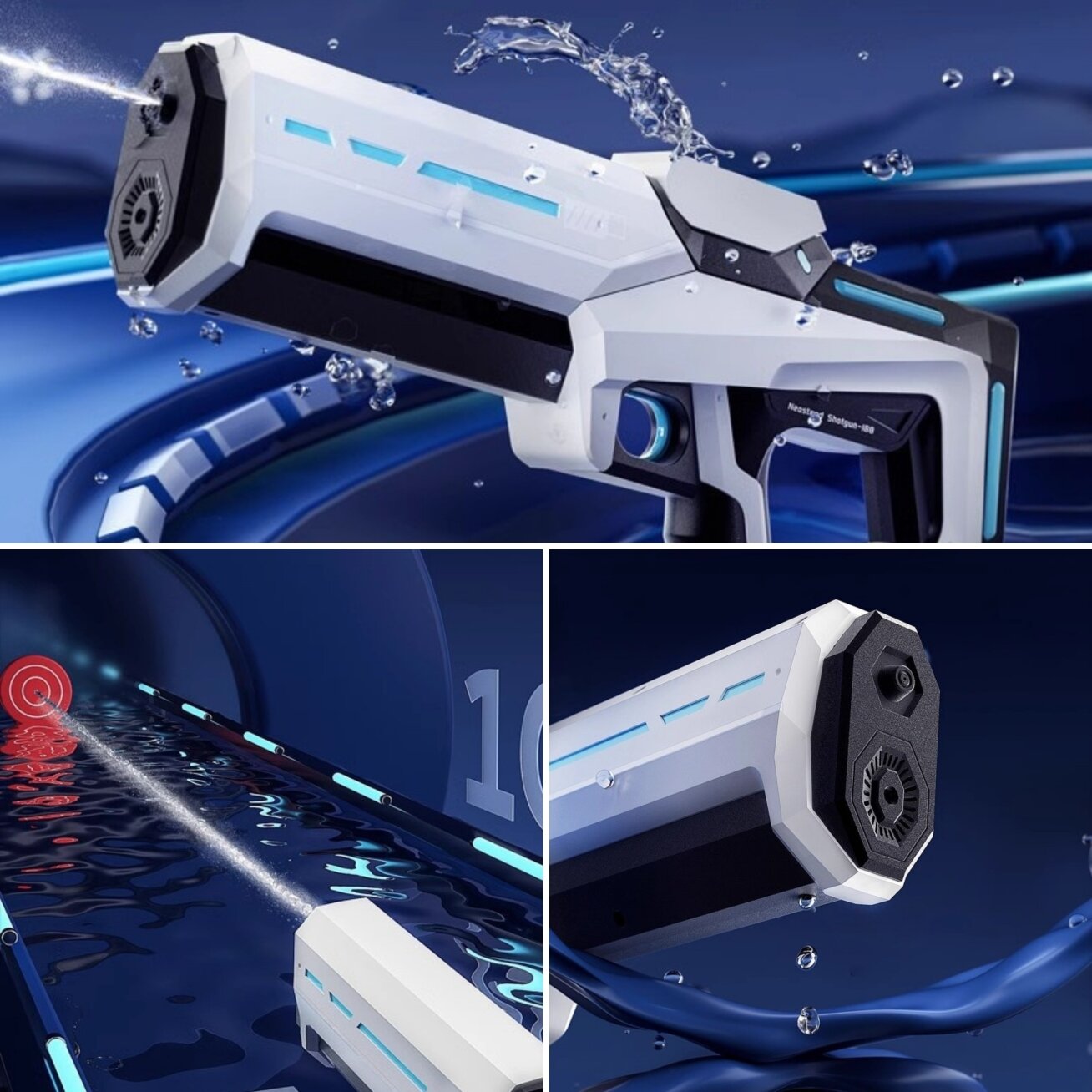 WOOPIE Elektrinis vandens pistoletas automatinis blasteris 3 WOOPIE Elektrinis vandens pistoletas automatinis blasteris 3
