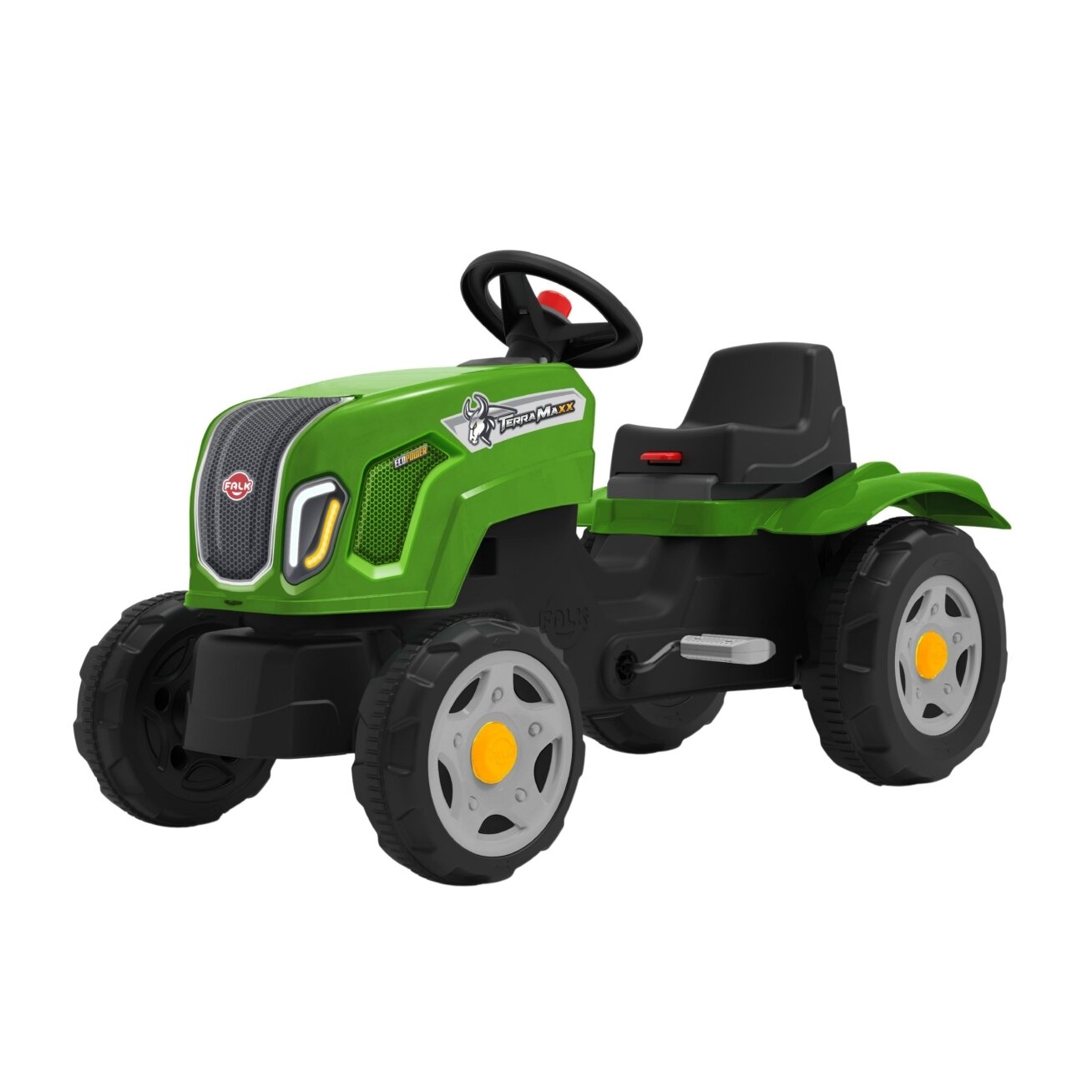 FALK pedalinis traktorius Claas Terra Maxx su priekaba ir atidaromu variklio gaubtu 2-6 m. 4