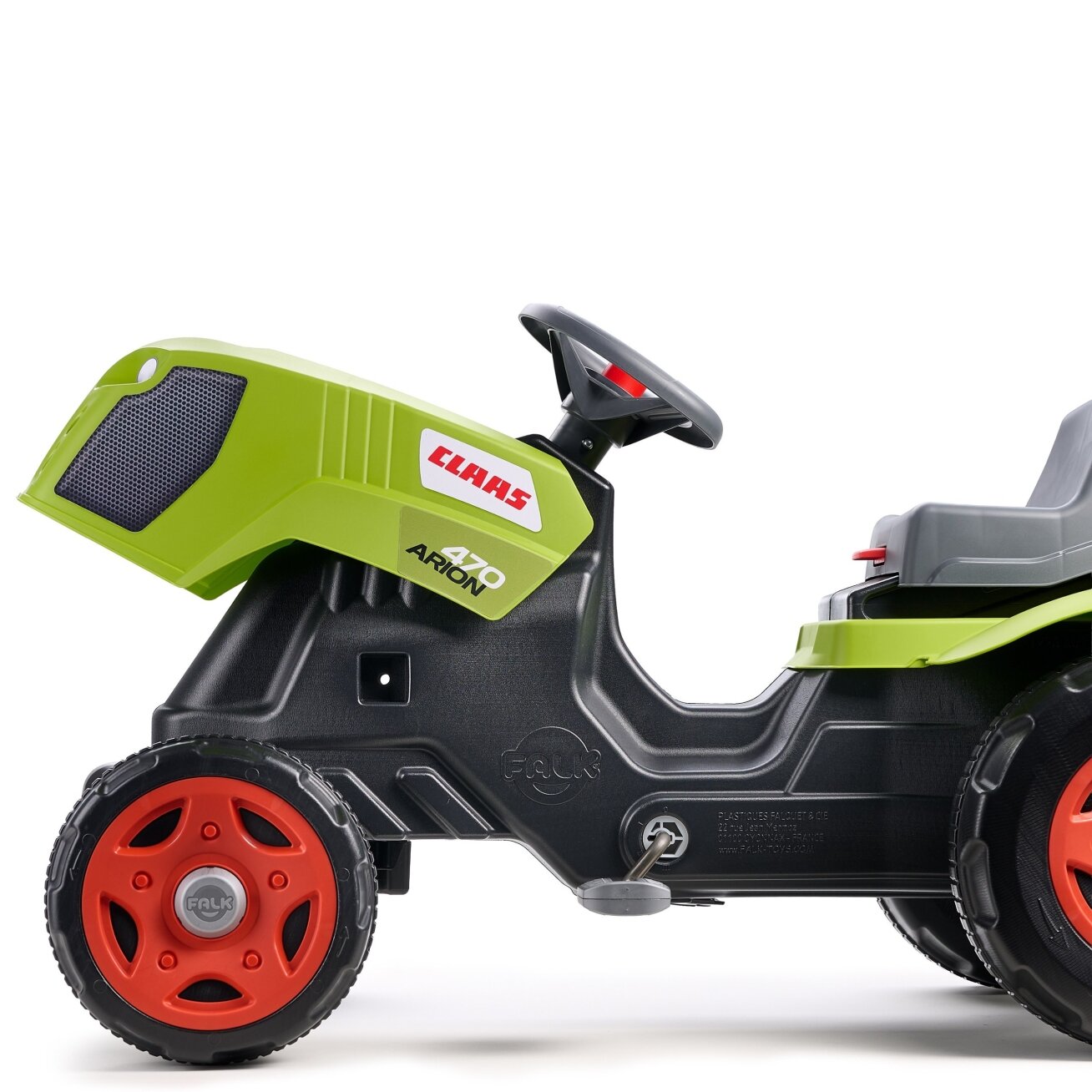 FALK minamas traktorius Claas Arion 470 su priekaba ir atidaromu variklio dangčiu 2–6 m. 9