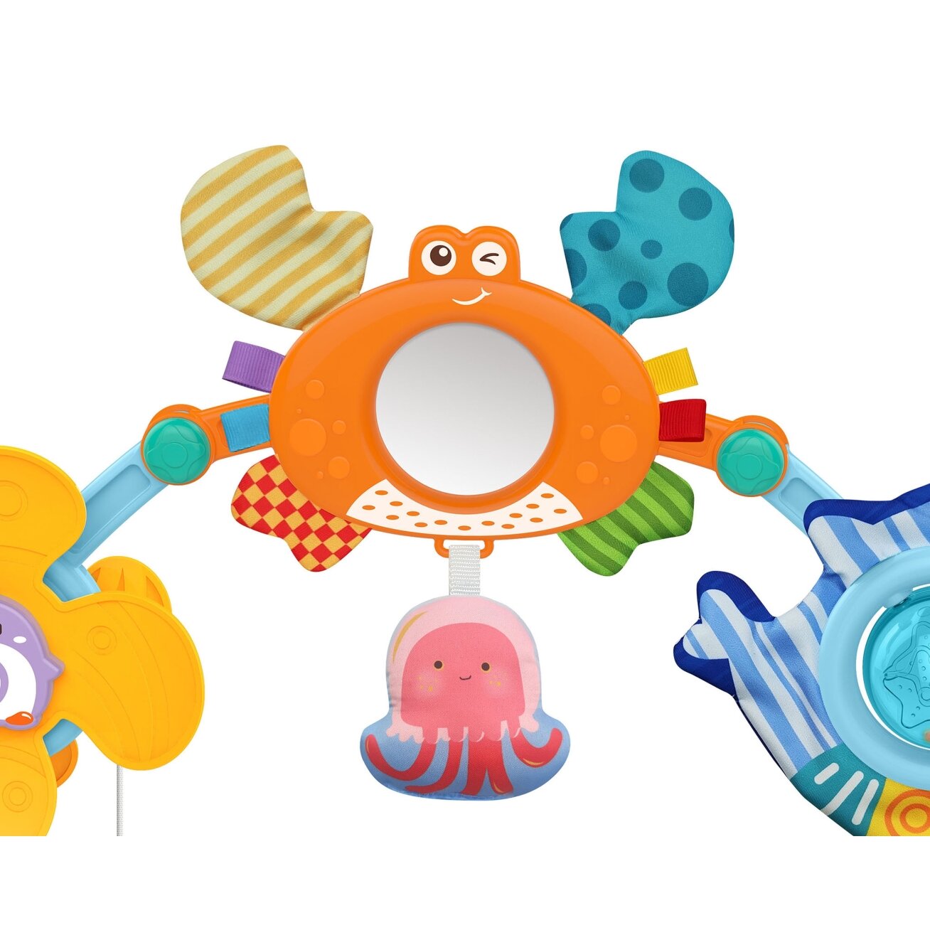 WOOPIE BABY Lankas–arkas Pakabinama žaislinė juosta lovytei, vežimėliui, automobilinei kėdutei 2