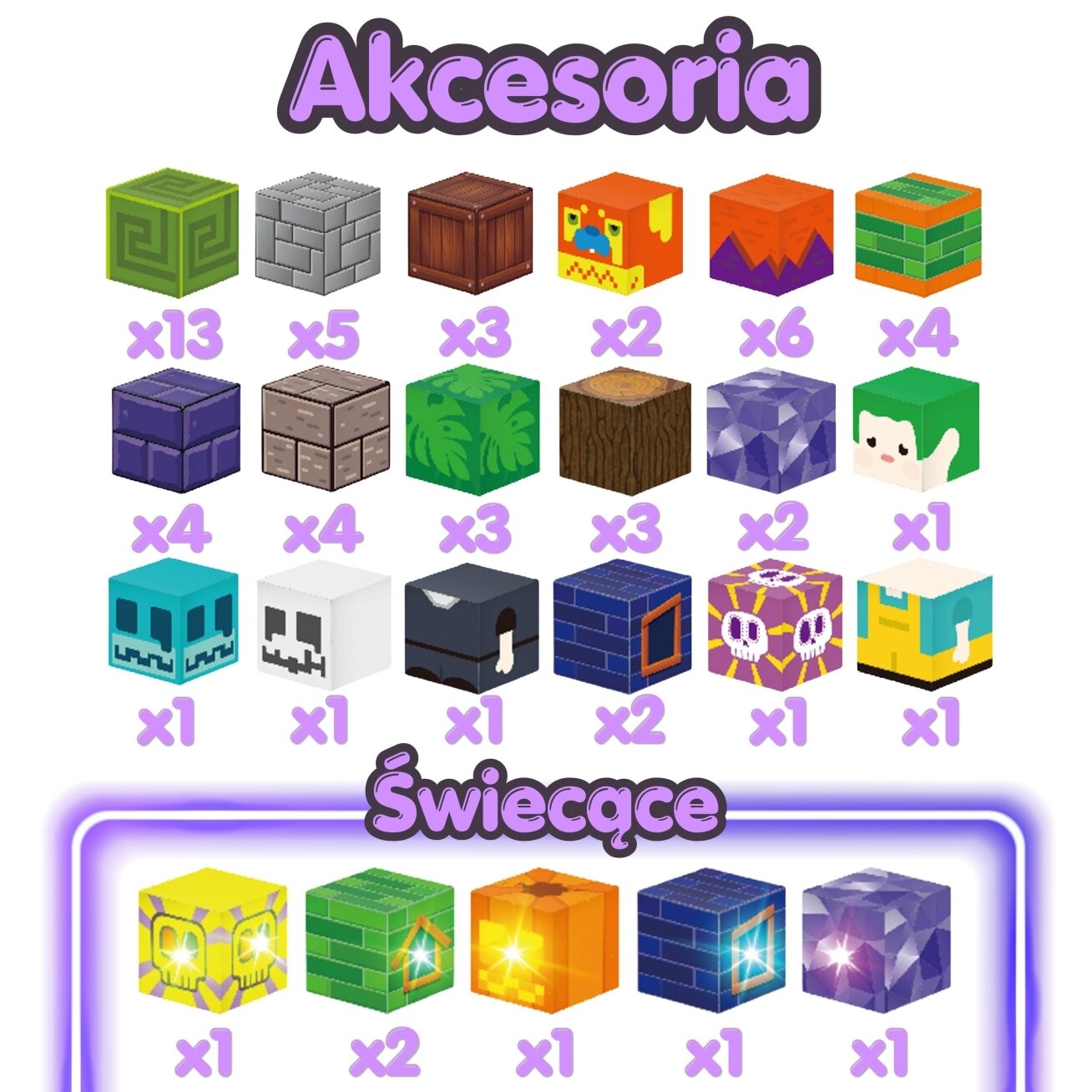 WOOPIE Šviečiantys magnetiniai blokeliai Helovinas 63 el. 4 WOOPIE Šviečiantys magnetiniai blokeliai Helovinas 63 el. 4