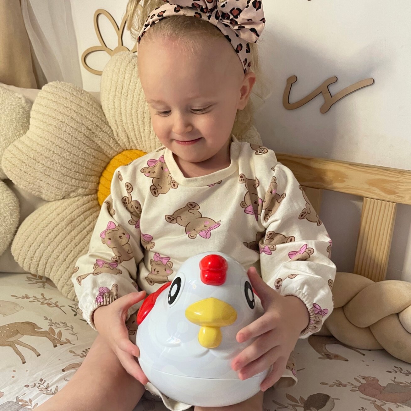 WOOPIE Edukacinė vištelė Montessori rūšiuoklis formų mokymuisi 2