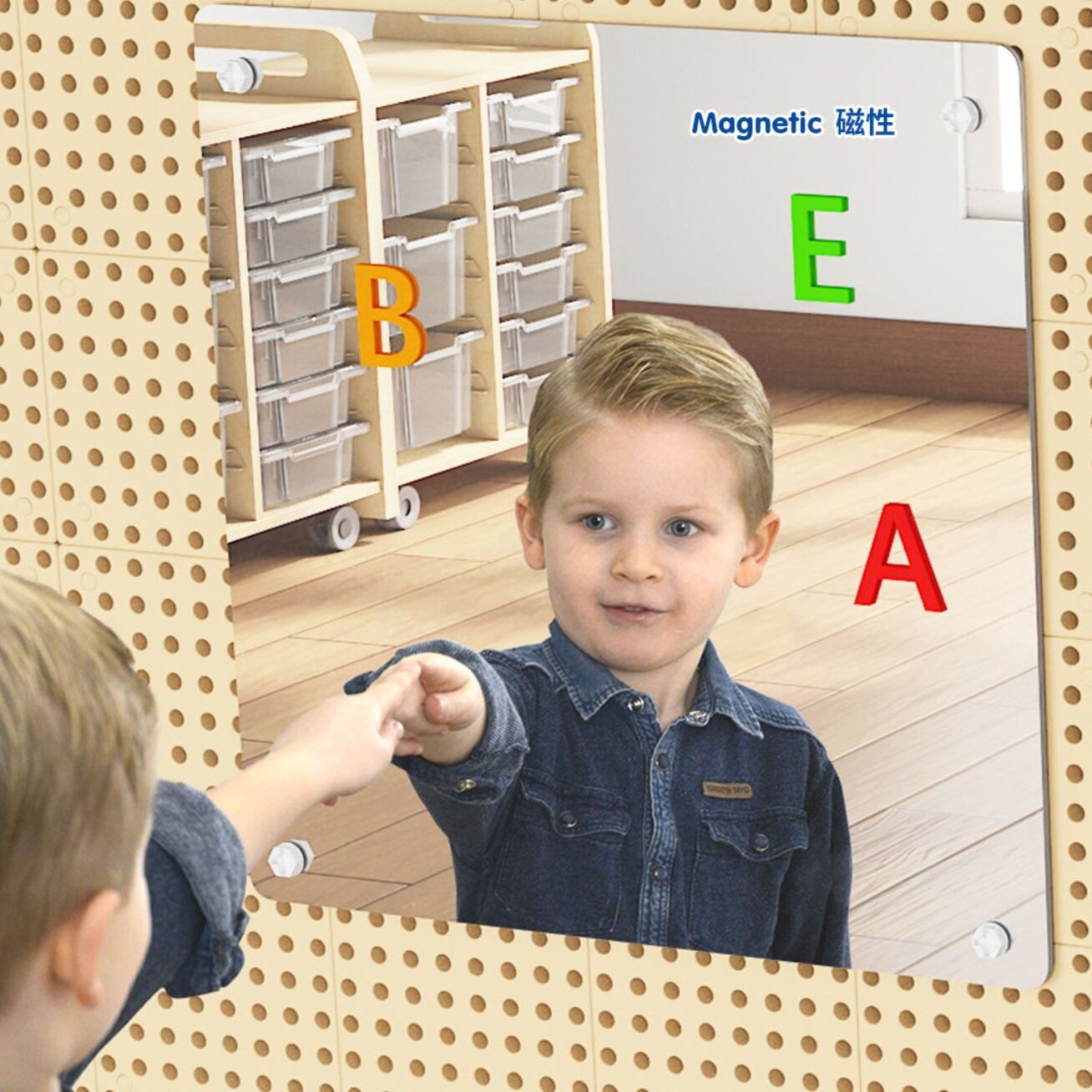 MASTERKIDZ Didelis magnetinis veidrodis STEM lentelei 2 MASTERKIDZ Didelis magnetinis veidrodis STEM lentelei 2