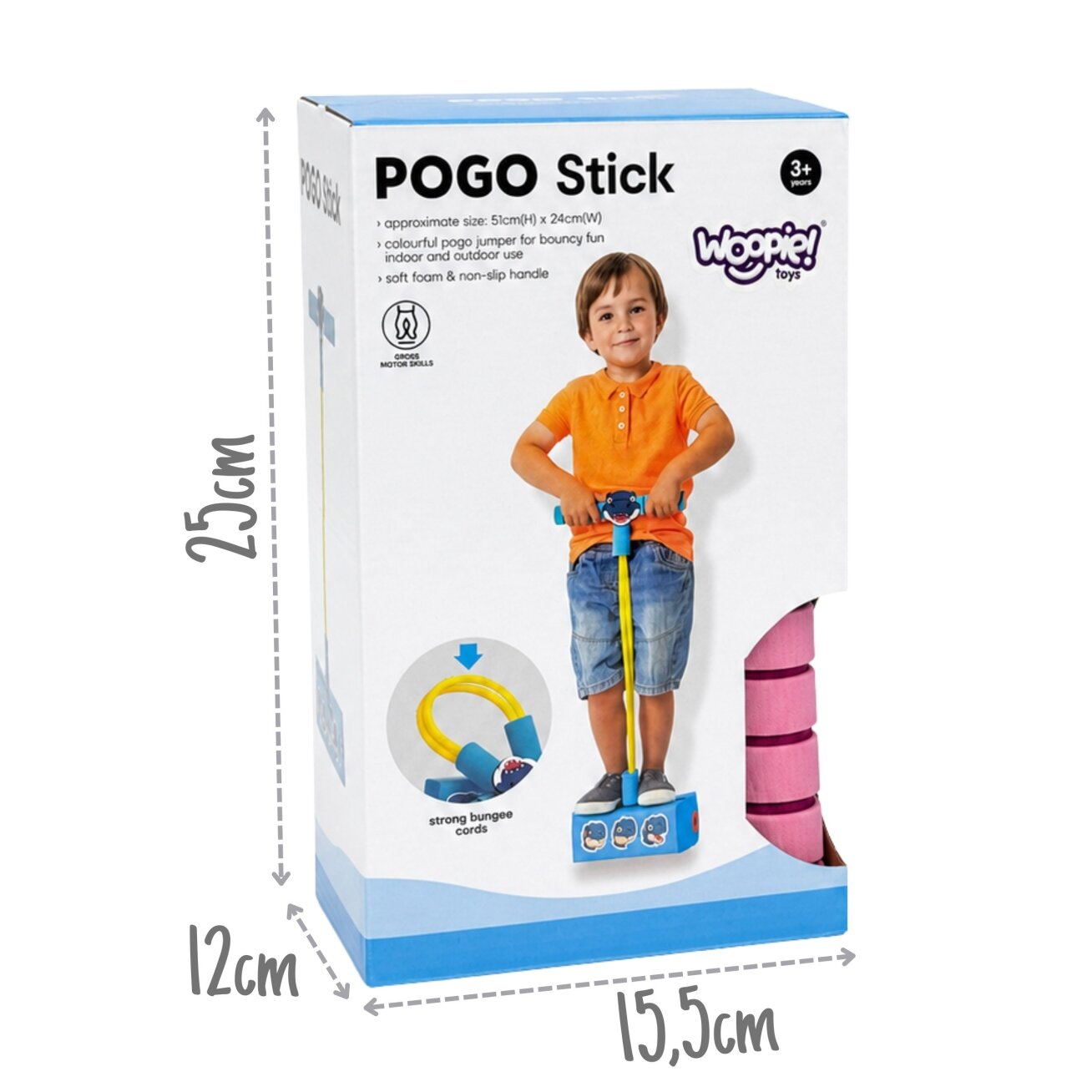 WOOPIE Putų Pogo šokliukas vaikams šokinėjimui, cypia, pusiausvyros treniruotei 5 WOOPIE Putų Pogo šokliukas vaikams šokinėjimui, cypia, pusiausvyros treniruotei 5