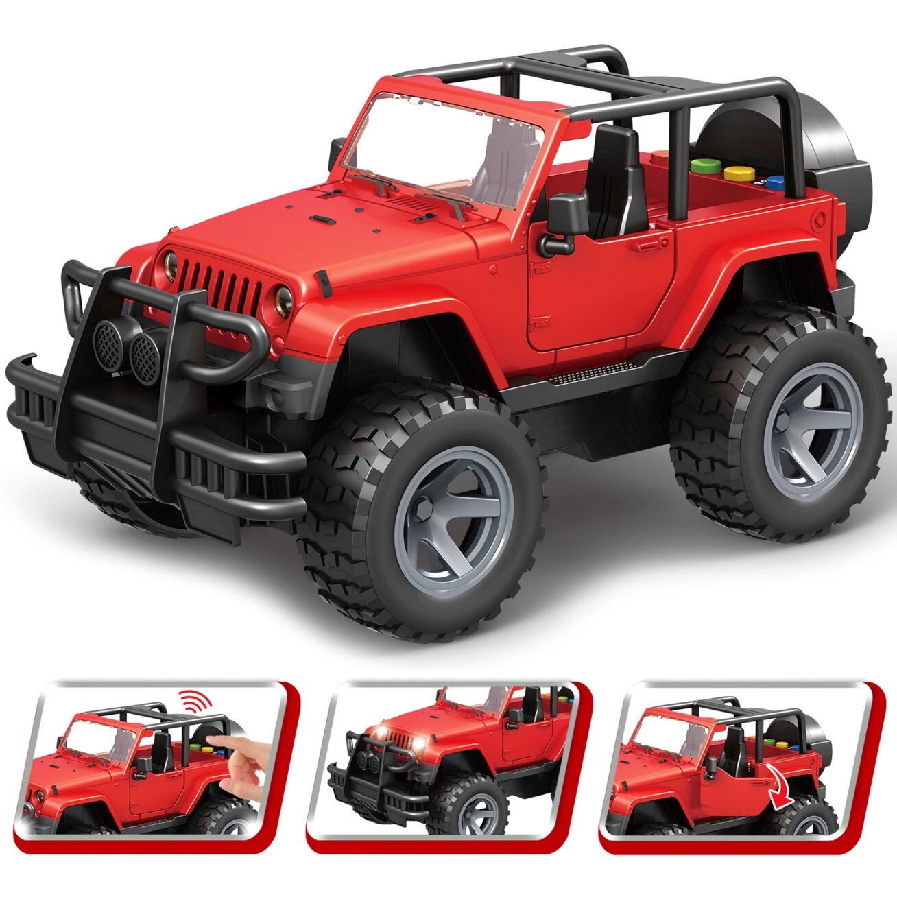 WOOPIE Jeep visureigis su garsu ir šviesa 9 WOOPIE Jeep visureigis su garsu ir šviesa 9