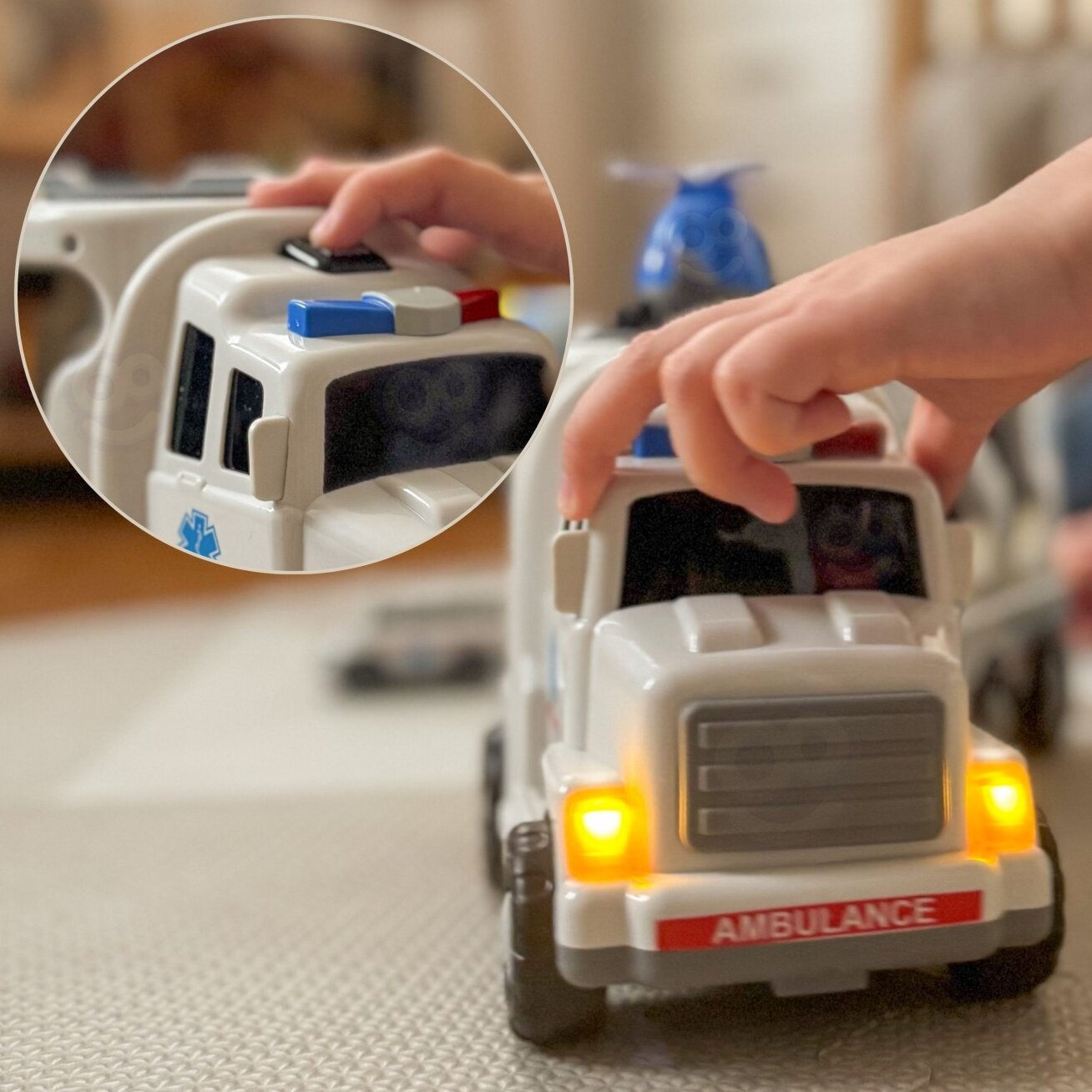 WOOPIE Kelių autovežis rinkinys 5 Automobiliai - Greitoji pagalba 5 WOOPIE Kelių autovežis rinkinys 5 Automobiliai - Greitoji pagalba 5