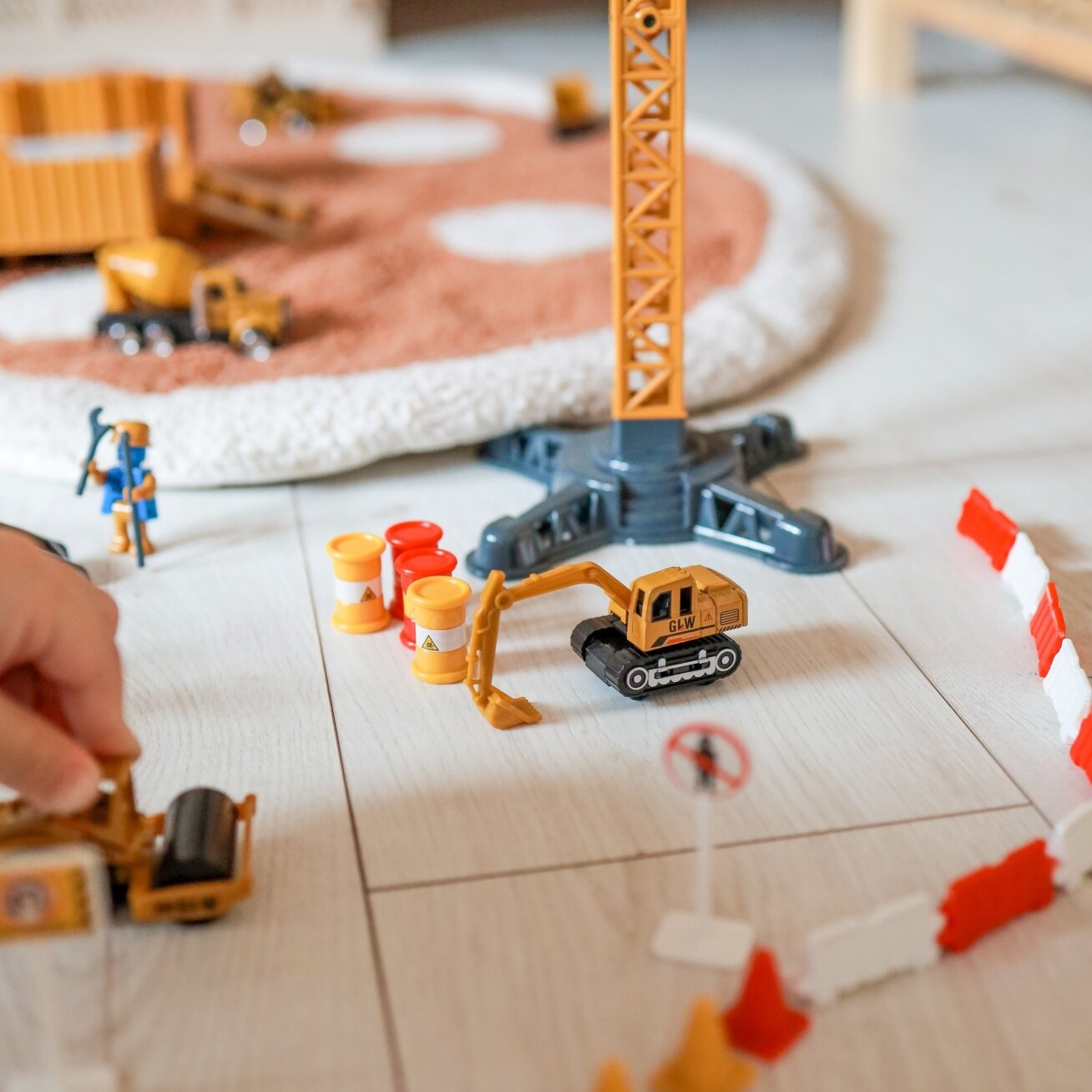 WOOPIE Sunkvežimis 6in1 Statybų rinkinys Kranas Mašinėlės Resorakai Priedai 8 WOOPIE Sunkvežimis 6in1 Statybų rinkinys Kranas Mašinėlės Resorakai Priedai 8