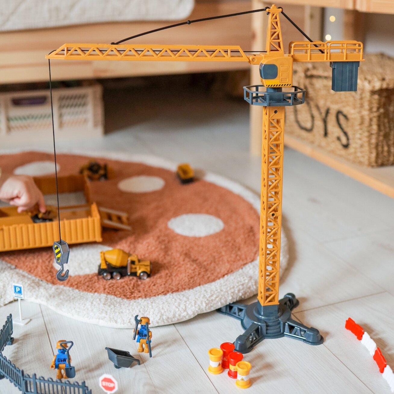 WOOPIE Sunkvežimis 6in1 Statybų rinkinys Kranas Mašinėlės Resorakai Priedai 11 WOOPIE Sunkvežimis 6in1 Statybų rinkinys Kranas Mašinėlės Resorakai Priedai 11