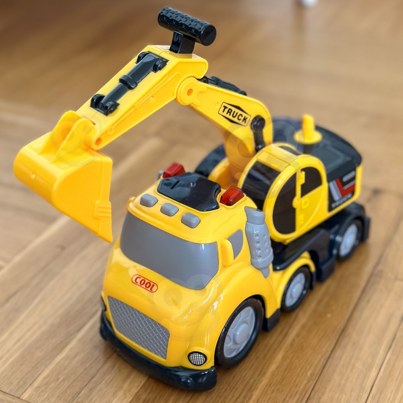 WOOPIE ekskavatorius City Truck su garso ir šviesos efektais 6