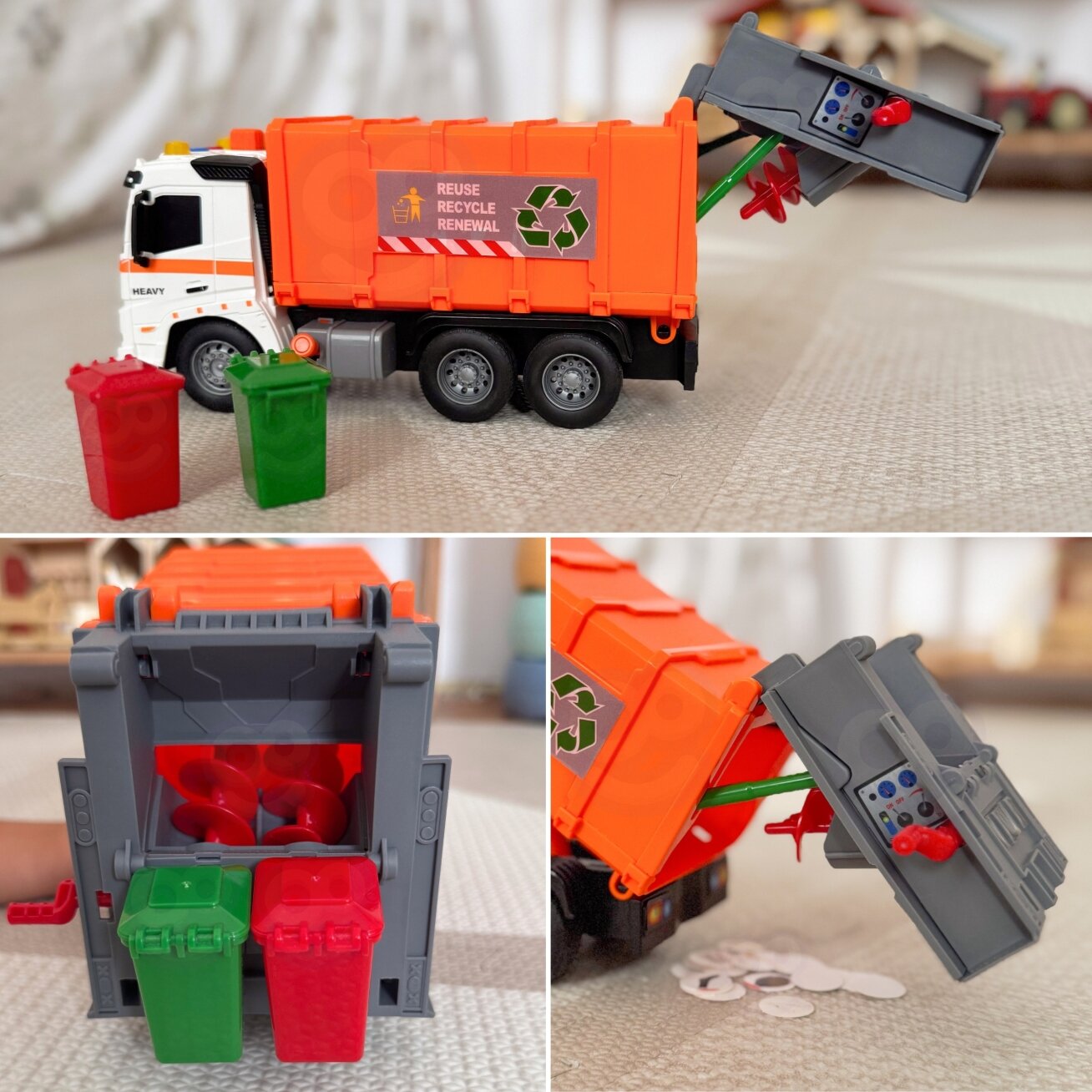 WOOPIE Interaktyvus šiukšliavežis Modelis Mastelis 1:16 Garso ir šviesos efektai 3