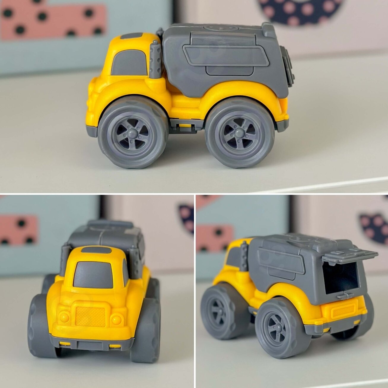WOOPIE tralas rinkinys 4in1 statybinės transporto priemonės 8 WOOPIE tralas rinkinys 4in1 statybinės transporto priemonės 8