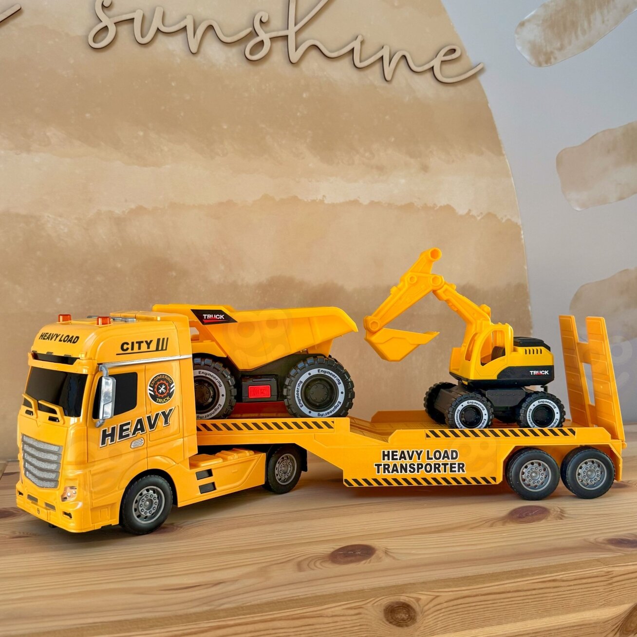WOOPIE Autovežis su statybinėmis transporto priemonėmis 3 WOOPIE Autovežis su statybinėmis transporto priemonėmis 3