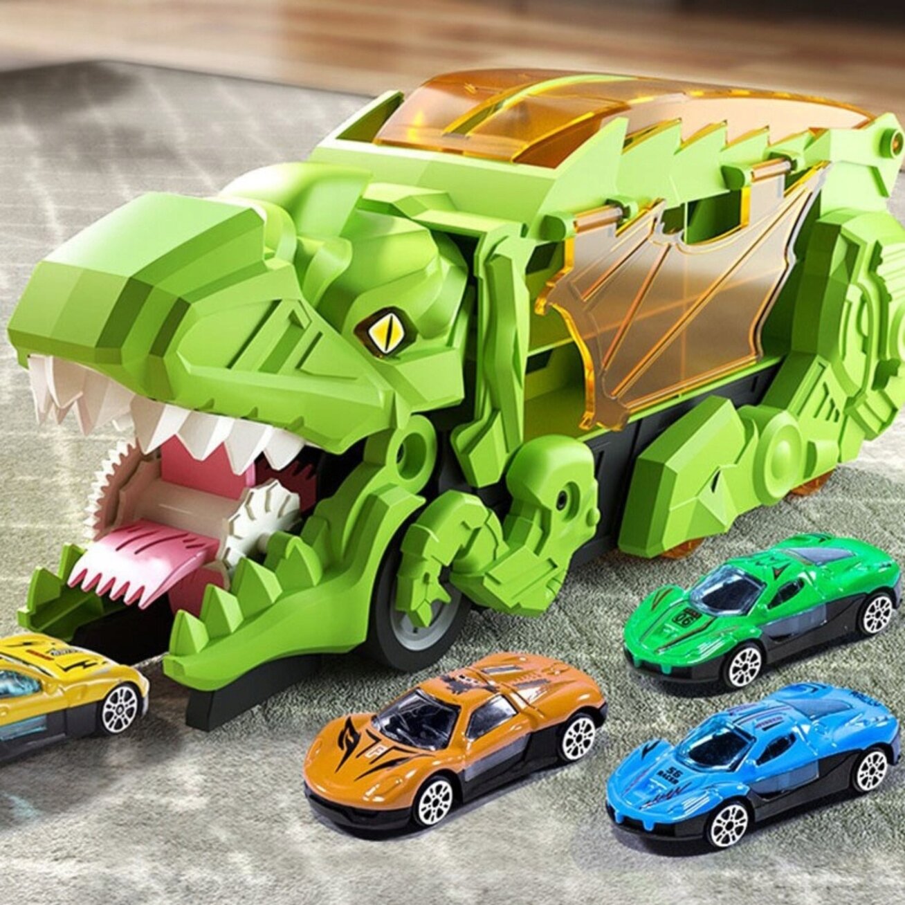 WOOPIE Transporto priemonių rinkinys Dinozauro rijiko trasa 13 el. 2 WOOPIE Transporto priemonių rinkinys Dinozauro rijiko trasa 13 el. 2