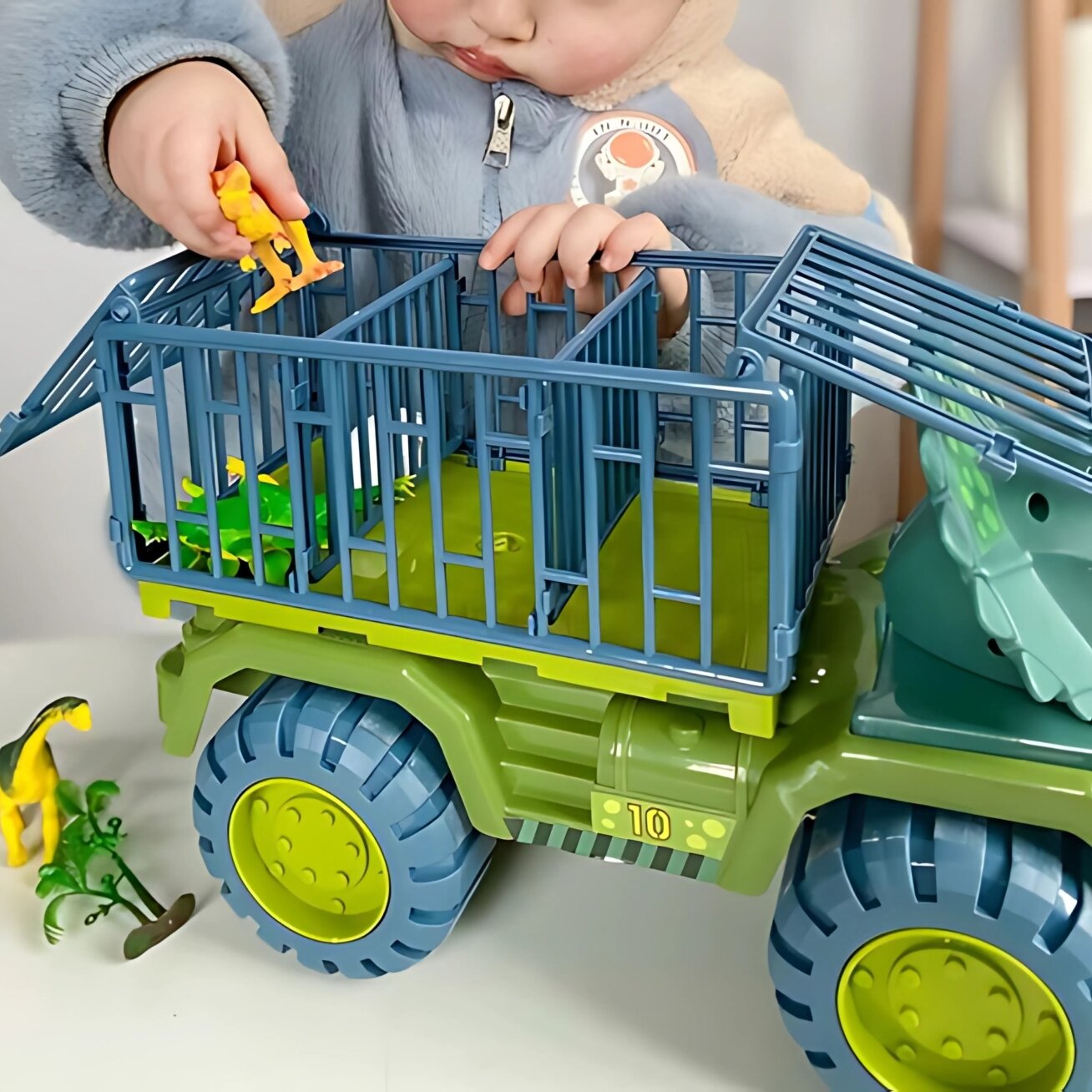 WOOPIE Dinozaurų sunkvežimis-transportuotojas figūrėlėms 1