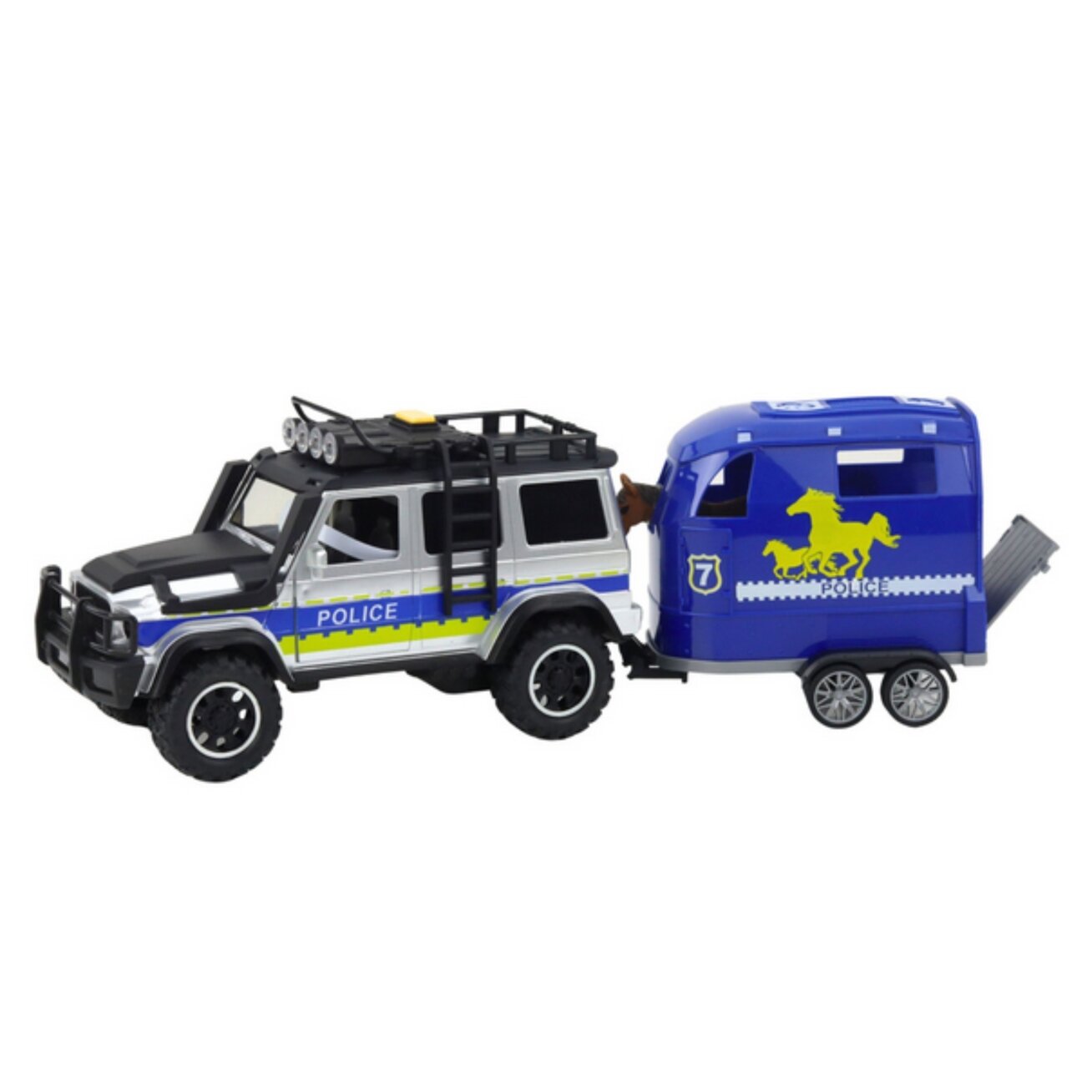 WOOPIE policijos visureigio rinkinys su priekaba arkliui 6 WOOPIE policijos visureigio rinkinys su priekaba arkliui 6