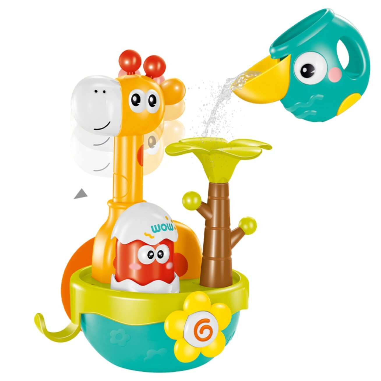WOOPIE BABY vonios žaislas žirafa su piltuvėliu ir siurbtuku 11 WOOPIE BABY vonios žaislas žirafa su piltuvėliu ir siurbtuku 11