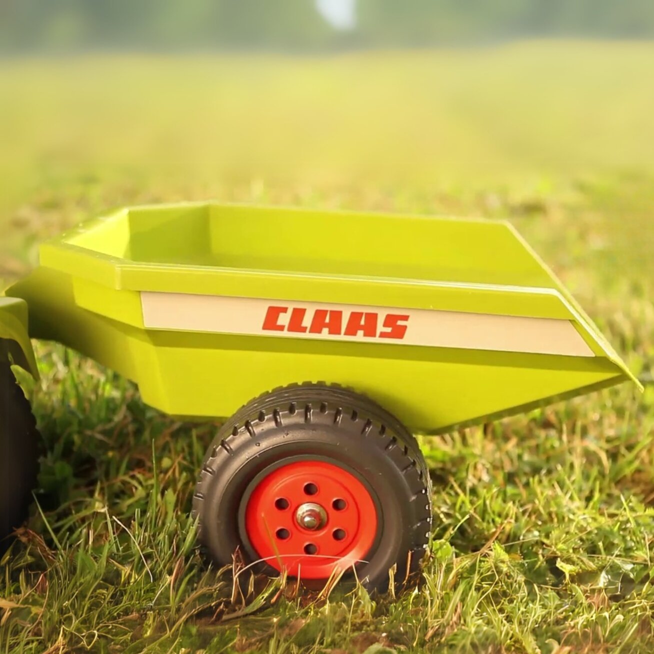 FALK vaikiškas traktoriukas Baby Claas Axos 310 žalias su priekaba nuo 1 metų 5