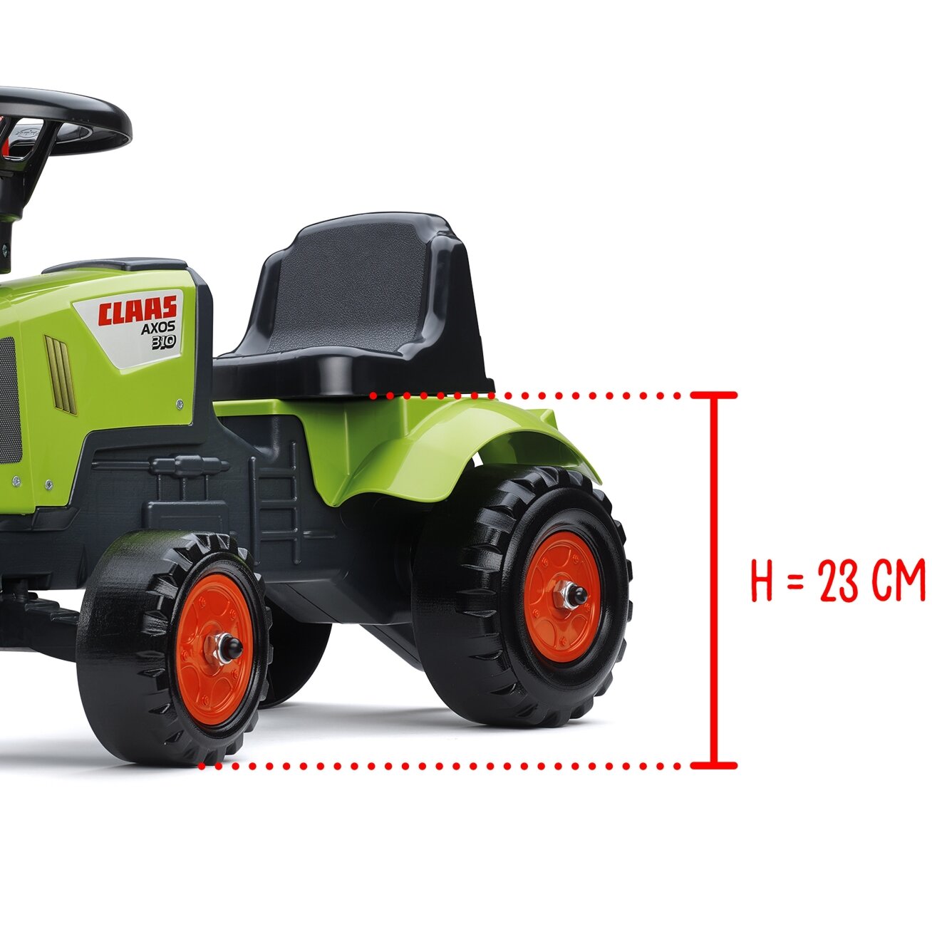 FALK vaikiškas traktoriukas Baby Claas Axos 310 žalias su priekaba nuo 1 metų 12 FALK vaikiškas traktoriukas Baby Claas Axos 310 žalias su priekaba nuo 1 metų 12