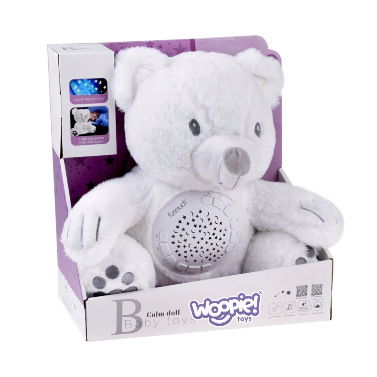 WOOPIE BABY minkštas žaislas meškiukas su projektoriumi, raminantis, 15 melodijų 8 WOOPIE BABY minkštas žaislas meškiukas su projektoriumi, raminantis, 15 melodijų 8