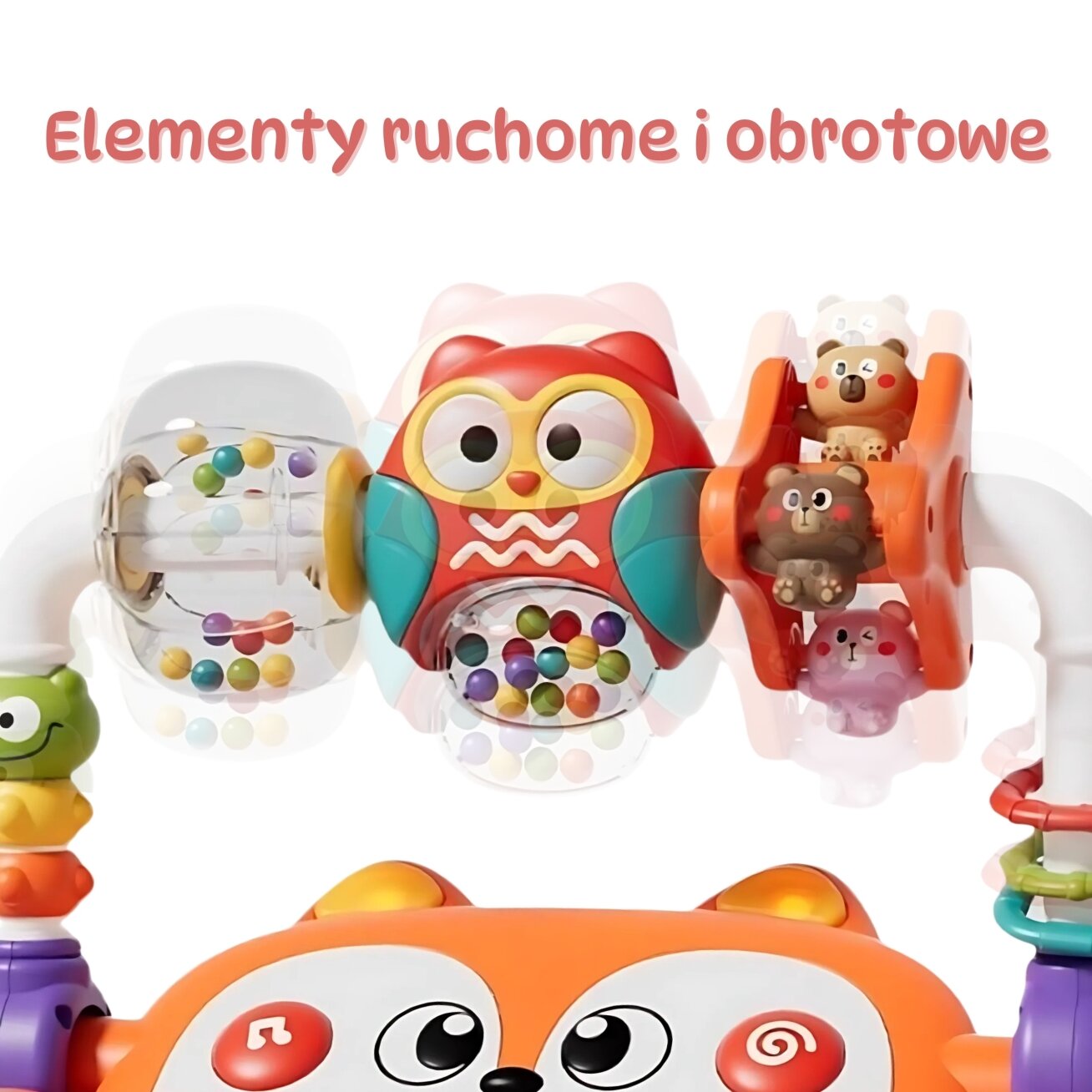 WOOPIE BABY Interaktyvus edukacinis sensorinis pianinas „Laputė“ su LED ir barškučiais 2 WOOPIE BABY Interaktyvus edukacinis sensorinis pianinas „Laputė“ su LED ir barškučiais 2