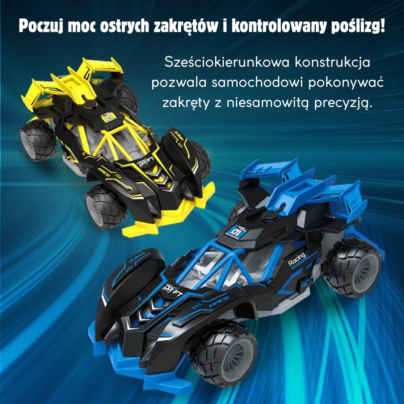 WOOPIE Nuotoliniu būdu valdomas lenktyninis automobilis RC 9 WOOPIE Nuotoliniu būdu valdomas lenktyninis automobilis RC 9