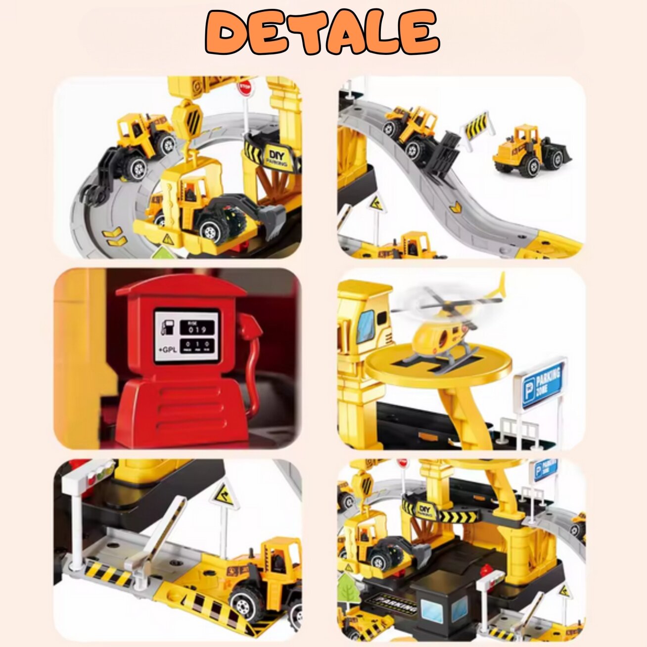WOOPIE Garažas Parkavimas Kelio darbai Robotai 41 el. 6
