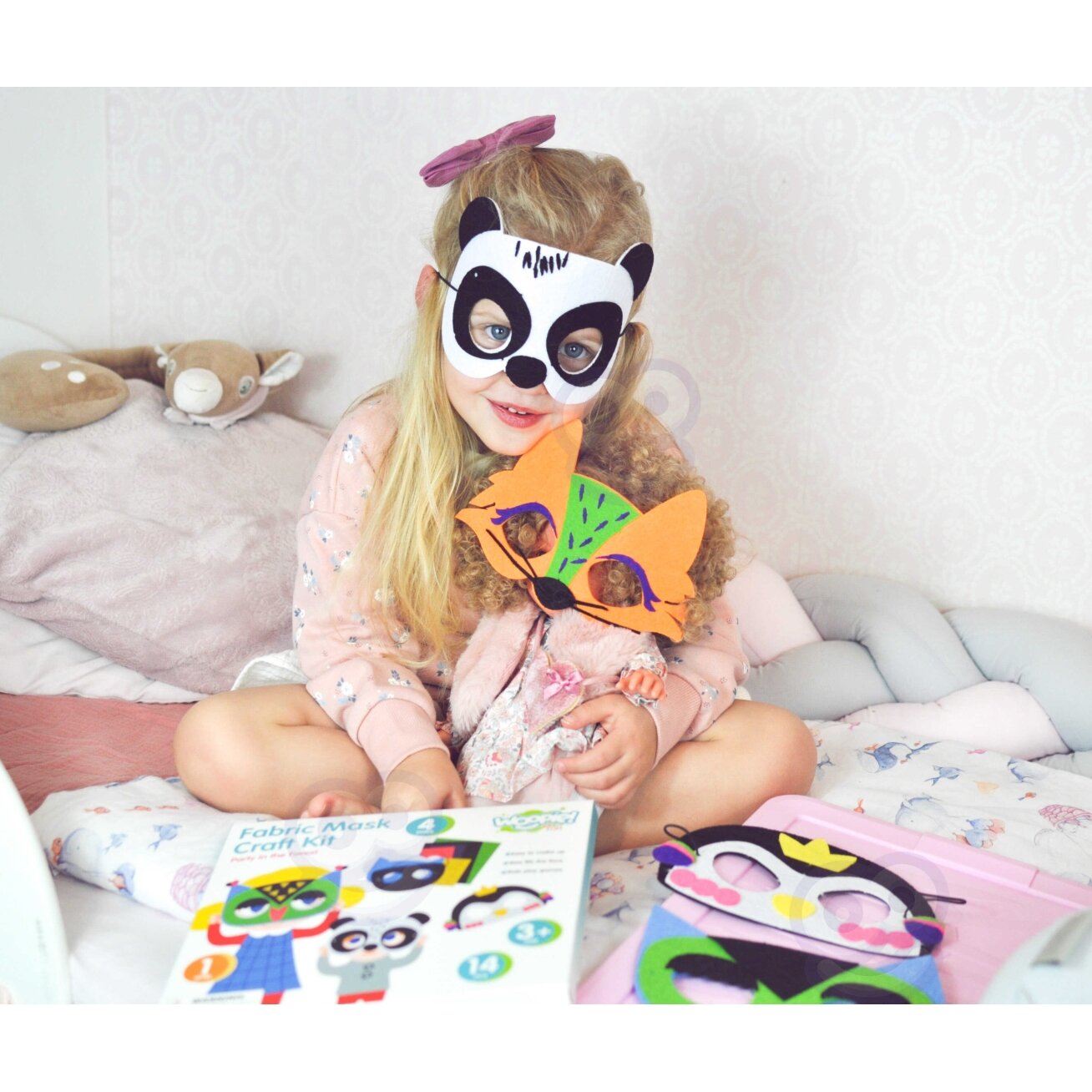 WOOPIE ART&FUN Kūrybinis rinkinys Veltinės kaukės Pasidaryk pats 4 vnt. 2 WOOPIE ART&FUN Kūrybinis rinkinys Veltinės kaukės Pasidaryk pats 4 vnt. 2