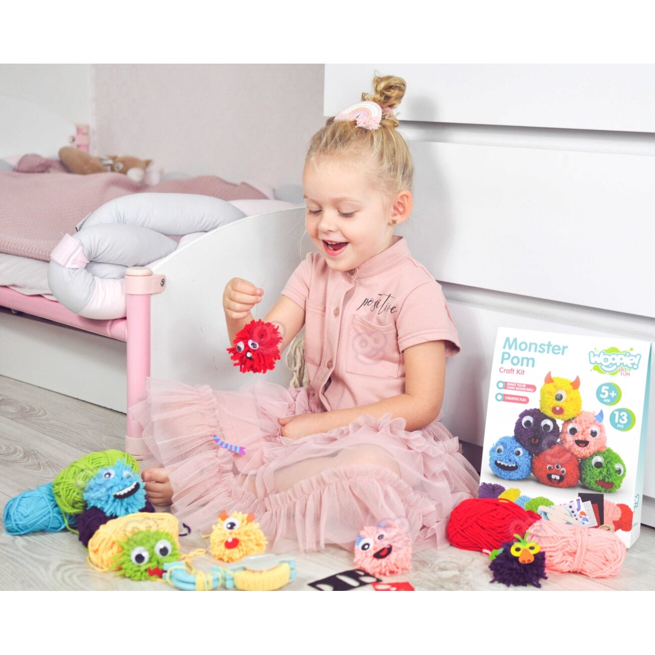 WOOPIE ART&FUN Kūrybinis rinkinys Pasigamink Monstriuką Monster Pom 11 WOOPIE ART&FUN Kūrybinis rinkinys Pasigamink Monstriuką Monster Pom 11