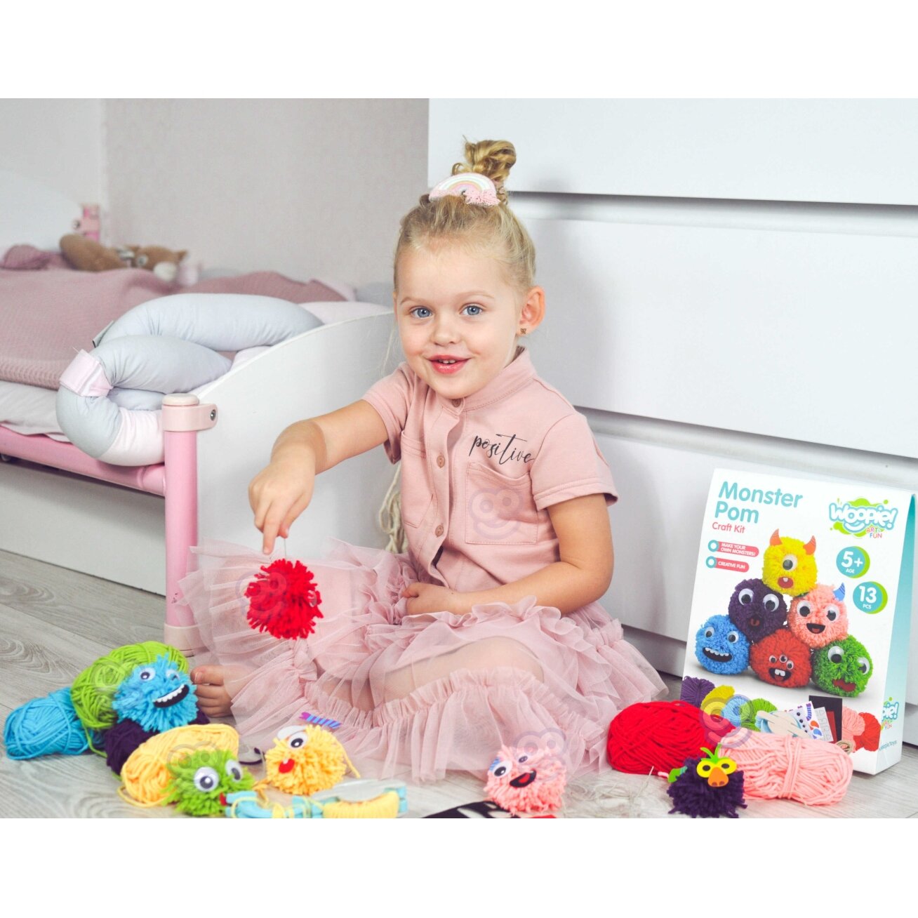 WOOPIE ART&FUN Kūrybinis rinkinys Pasigamink Monstriuką Monster Pom 13 WOOPIE ART&FUN Kūrybinis rinkinys Pasigamink Monstriuką Monster Pom 13