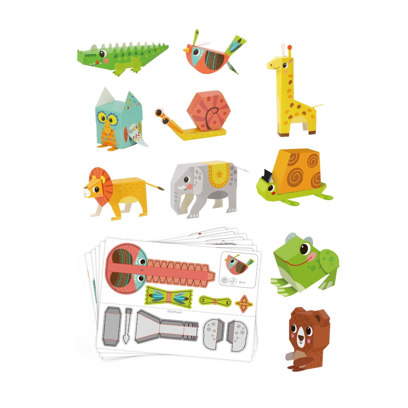 WOOPIE ART&FUN Kūrybinis rinkinys 3D origami „Pasidaryk pats“ 10 gyvūnėlių 13 WOOPIE ART&FUN Kūrybinis rinkinys 3D origami „Pasidaryk pats“ 10 gyvūnėlių 13