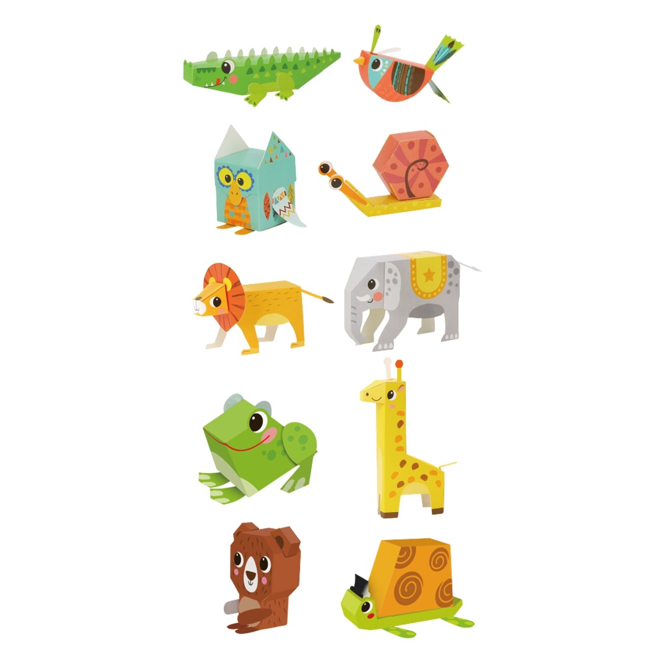 WOOPIE ART&FUN Kūrybinis rinkinys 3D origami „Pasidaryk pats“ 10 gyvūnėlių 14 WOOPIE ART&FUN Kūrybinis rinkinys 3D origami „Pasidaryk pats“ 10 gyvūnėlių 14