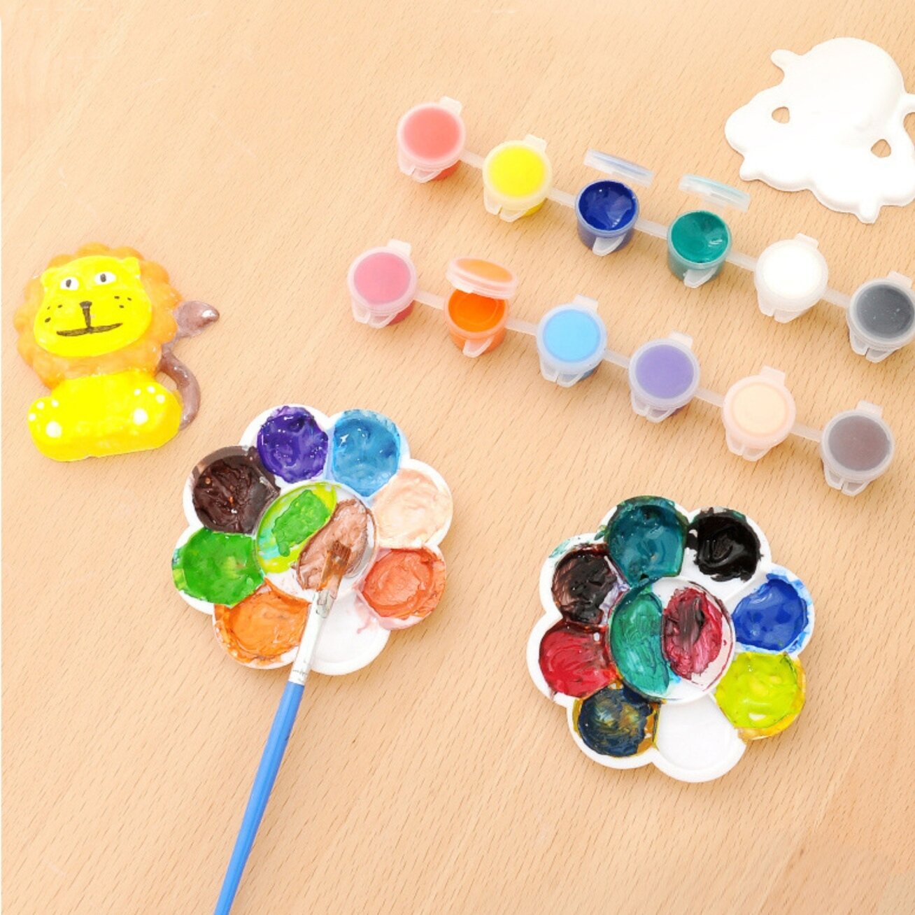 WOOPIE Kūrybinis rinkinys su dažais DIY Pagamink gipso liejinius figūrėles ir nudažyk – Gyvūnėlių rinkinys 1 WOOPIE Kūrybinis rinkinys su dažais DIY Pagamink gipso liejinius figūrėles ir nudažyk – Gyvūnėlių rinkinys 1