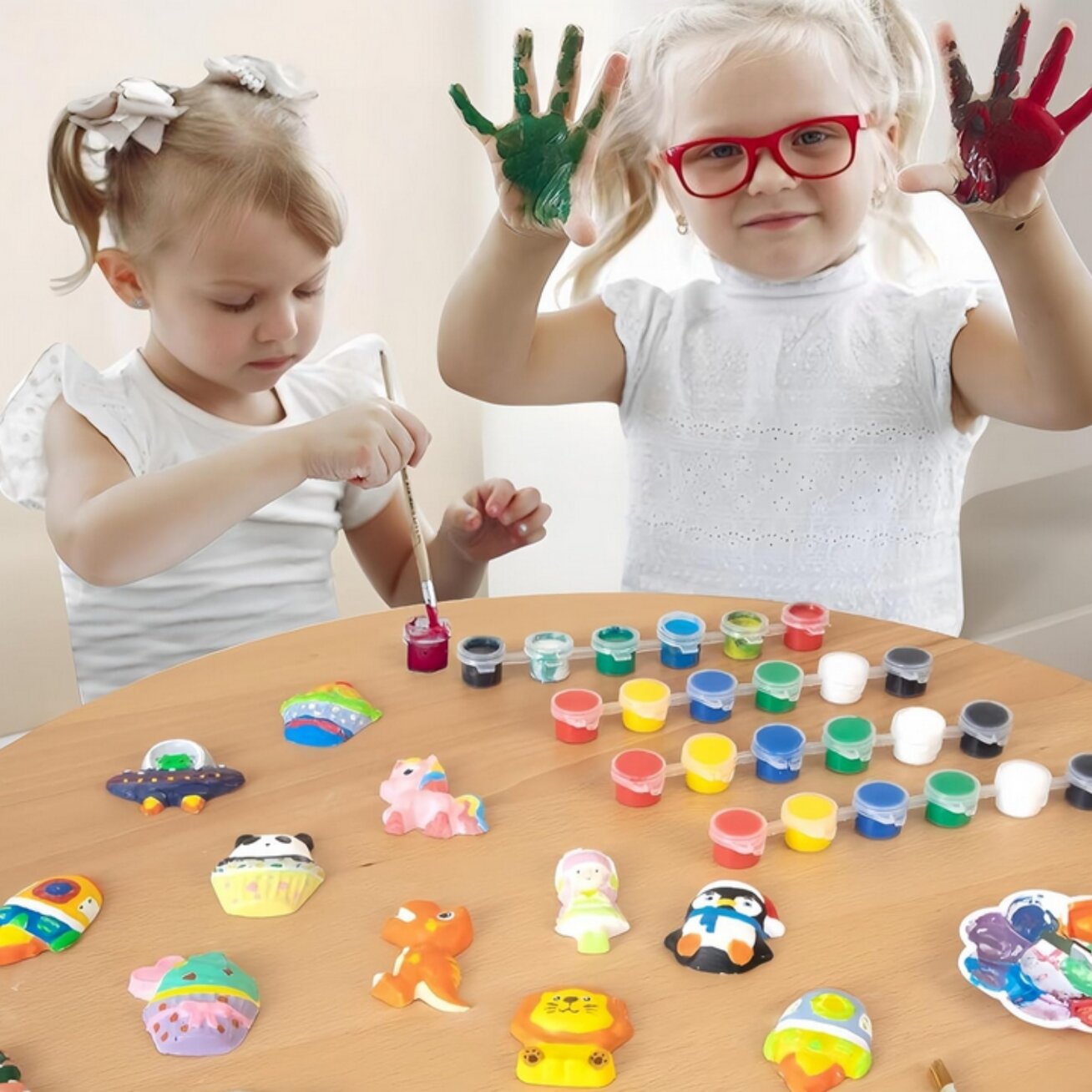 WOOPIE kūrybinis rinkinys su dažais DIY pasigamink gipso liejinius, figūrėles ir nudažyk – dinozaurų rinkinys 1 WOOPIE kūrybinis rinkinys su dažais DIY pasigamink gipso liejinius, figūrėles ir nudažyk – dinozaurų rinkinys 1