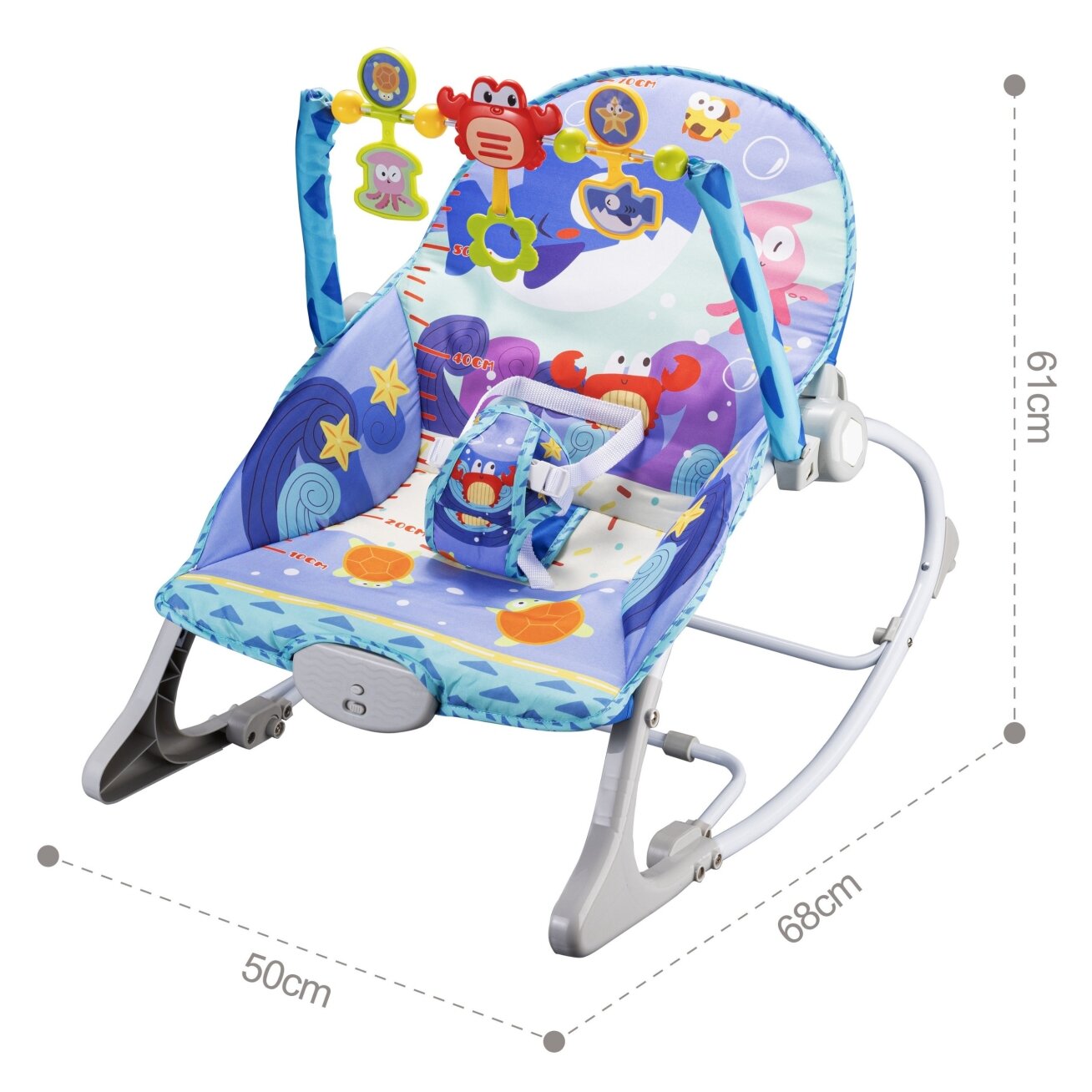 WOOPIE BABY supynės-gultukas 2in1 Krabas interaktyvus vibruoja melodijos 3 WOOPIE BABY supynės-gultukas 2in1 Krabas interaktyvus vibruoja melodijos 3