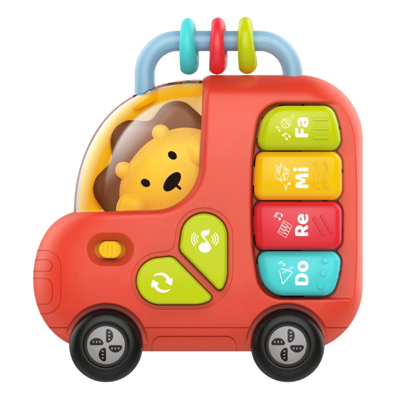WOOPIE BABY Interaktyvus pianinas Autobusas Liūtas Muzikiniai vargonėliai Garsai Šviesos 18m 3