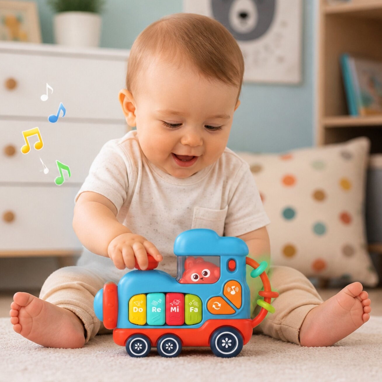 WOOPIE BABY Interaktyvus muzikinis pianinas lokomotyvas 1 WOOPIE BABY Interaktyvus muzikinis pianinas lokomotyvas 1