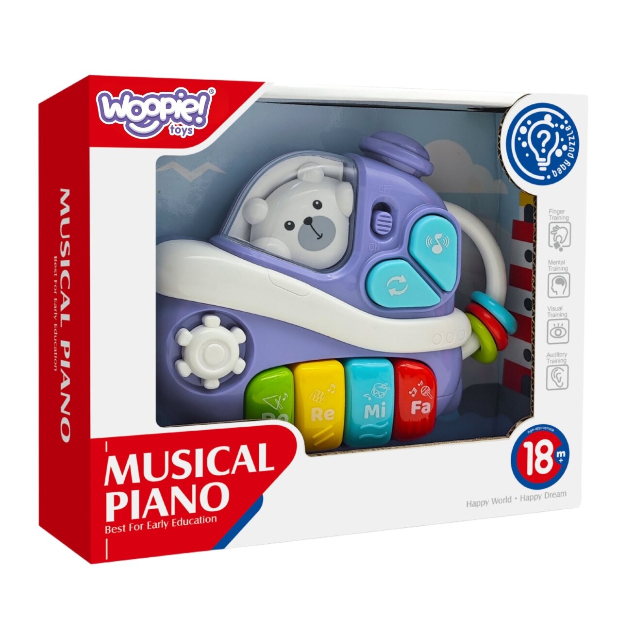 WOOPIE BABY Interaktyvus muzikinis pianinas Laivas 5 WOOPIE BABY Interaktyvus muzikinis pianinas Laivas 5