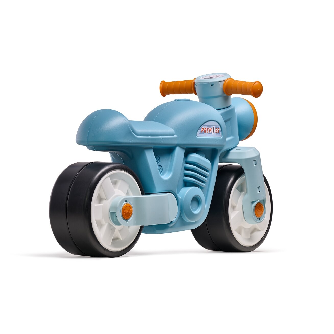 FALK balansinis motocikliukas su tyliomis ratukais Motor Prem1er Retro mėlynas 1+ 1 FALK balansinis motocikliukas su tyliomis ratukais Motor Prem1er Retro mėlynas 1+ 1
