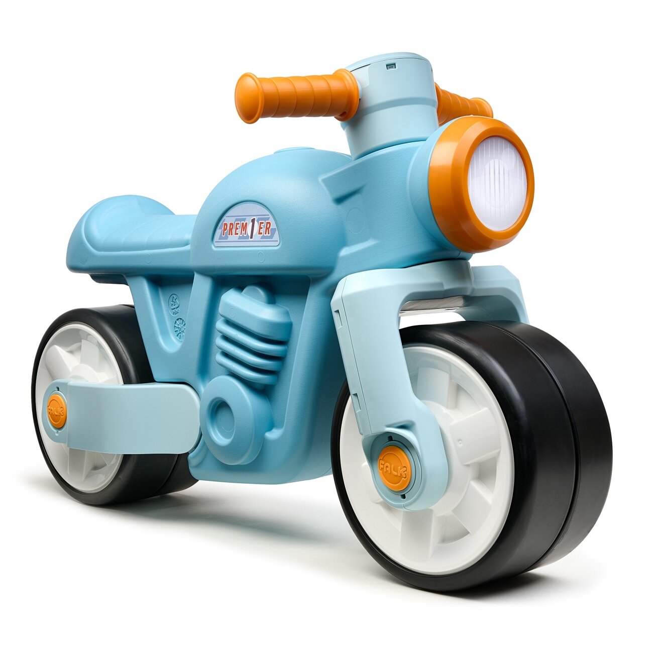 FALK balansinis motocikliukas su tyliomis ratukais Motor Prem1er Retro mėlynas 1+ 4
