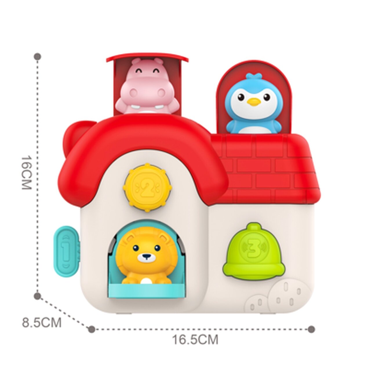 WOOPIE BABY Interaktyvus Pop-Up namelis Iššokantys gyvūnėliai Manipuliacinis žaislas 18m+ 3 WOOPIE BABY Interaktyvus Pop-Up namelis Iššokantys gyvūnėliai Manipuliacinis žaislas 18m+ 3