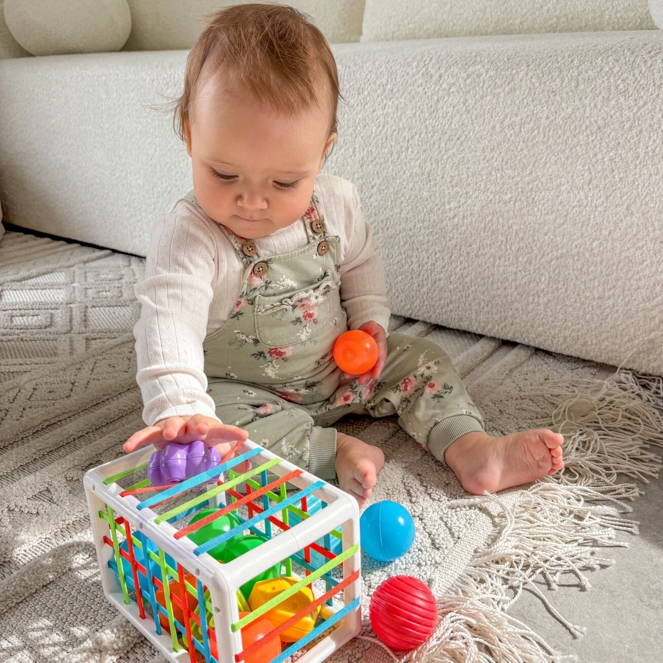 WOOPIE BABY Elastingas sensorinis kubas-rūšiuoklis vaikams Spalvotos formos 13 vnt. 5 WOOPIE BABY Elastingas sensorinis kubas-rūšiuoklis vaikams Spalvotos formos 13 vnt. 5