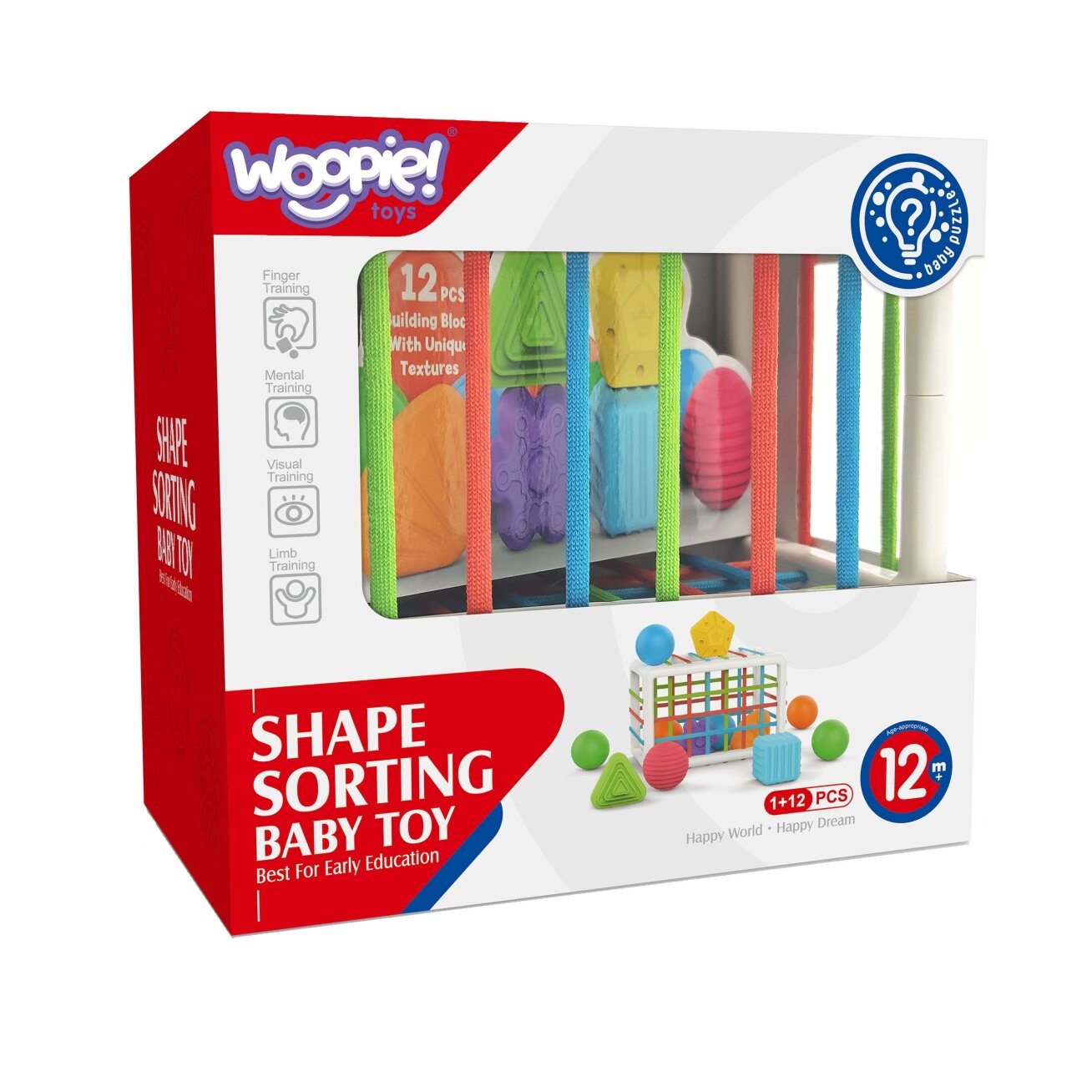 WOOPIE BABY Elastingas sensorinis kubas-rūšiuoklis vaikams Spalvotos formos 13 vnt. 9 WOOPIE BABY Elastingas sensorinis kubas-rūšiuoklis vaikams Spalvotos formos 13 vnt. 9