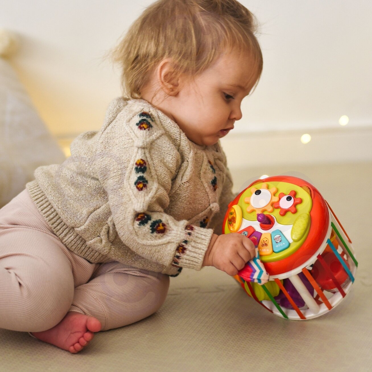 WOOPIE BABY Interaktyvus sensorinis cilindras-kubas būgnelis 5 WOOPIE BABY Interaktyvus sensorinis cilindras-kubas būgnelis 5
