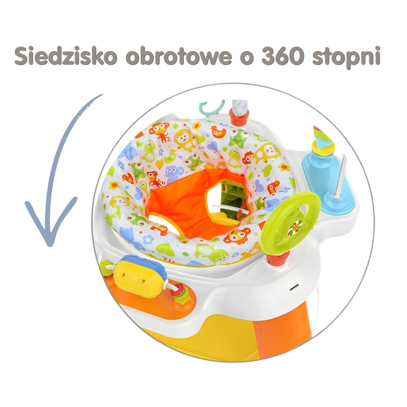 WOOPIE BABY Interaktyvus sukamas sėdynės centras – veiklos centras 12m+ 4