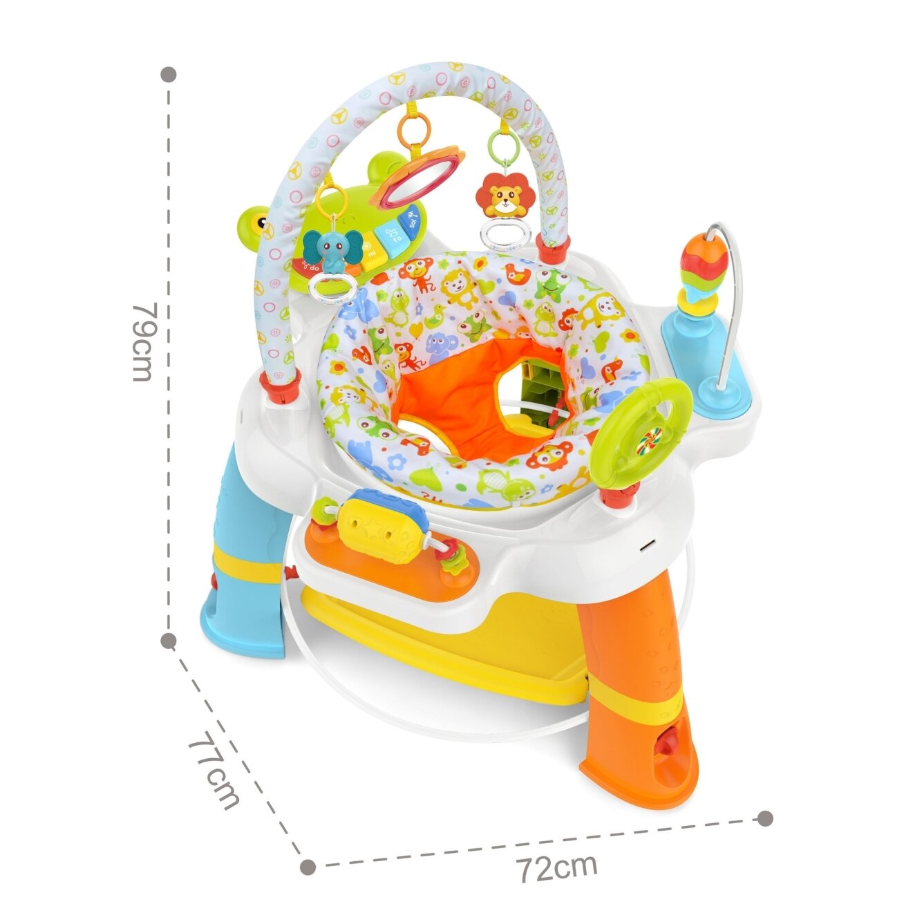 WOOPIE BABY Interaktyvus sukamas sėdynės centras – veiklos centras 12m+ 5 WOOPIE BABY Interaktyvus sukamas sėdynės centras – veiklos centras 12m+ 5