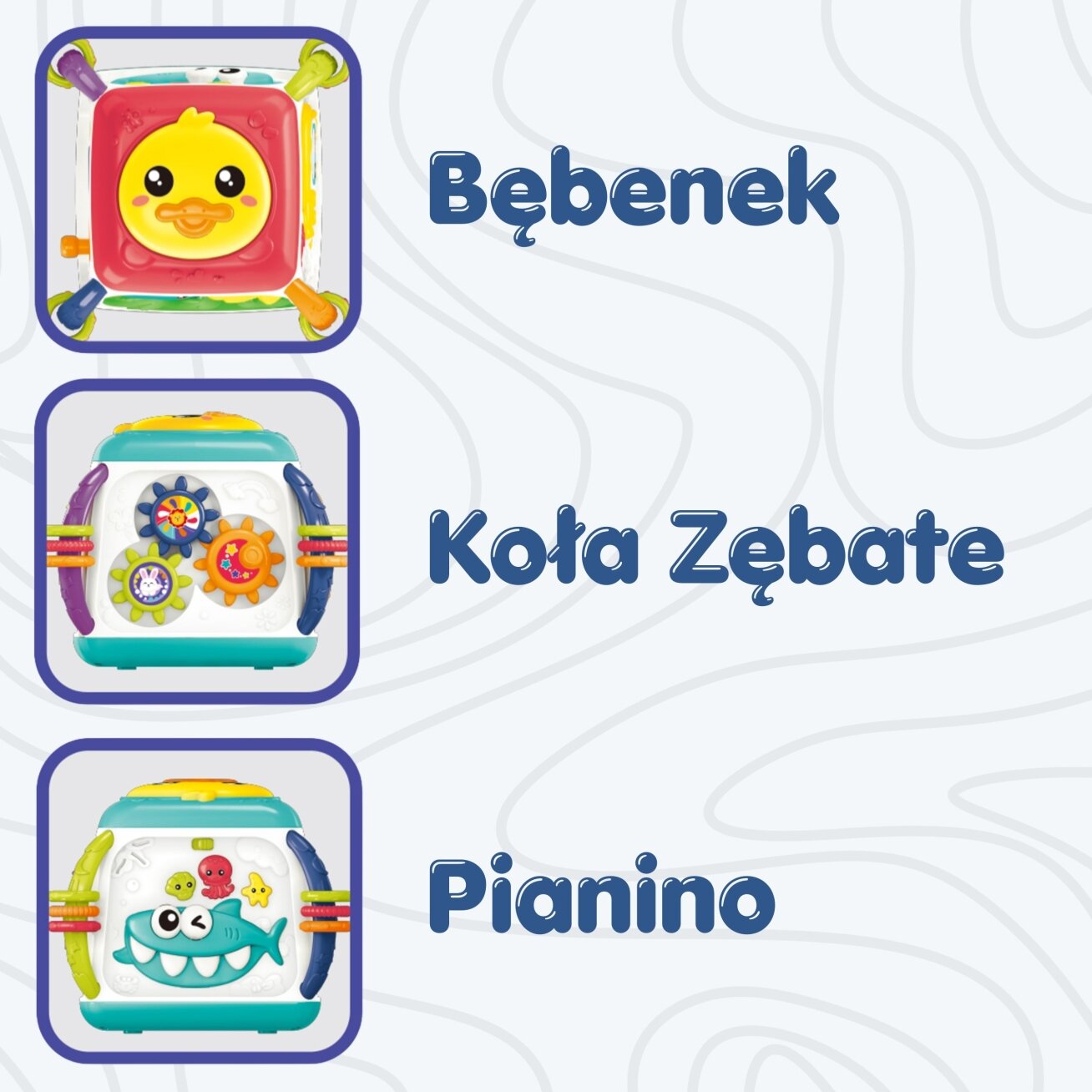 WOOPIE BABY Interaktyvus daugiafunkcis edukacinis kubas 18m+ 4 WOOPIE BABY Interaktyvus daugiafunkcis edukacinis kubas 18m+ 4
