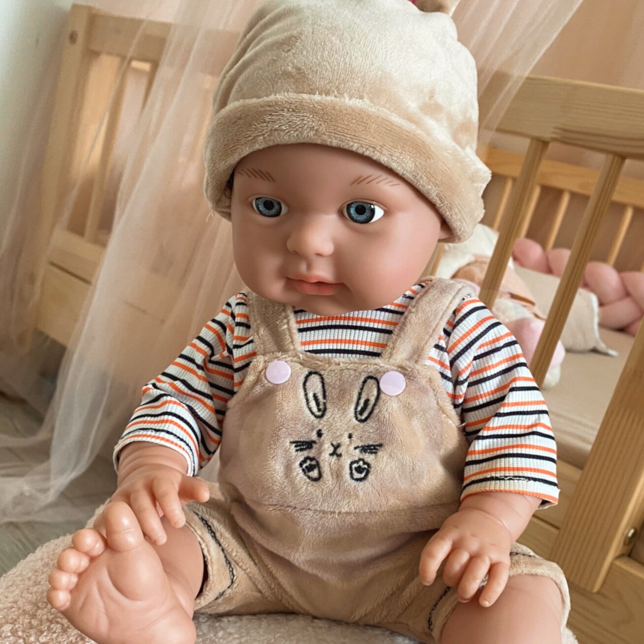 WOOPIE ROYAL lėlė kūdikis su drabužėliais Kiškutis 46 cm 1 WOOPIE ROYAL lėlė kūdikis su drabužėliais Kiškutis 46 cm 1