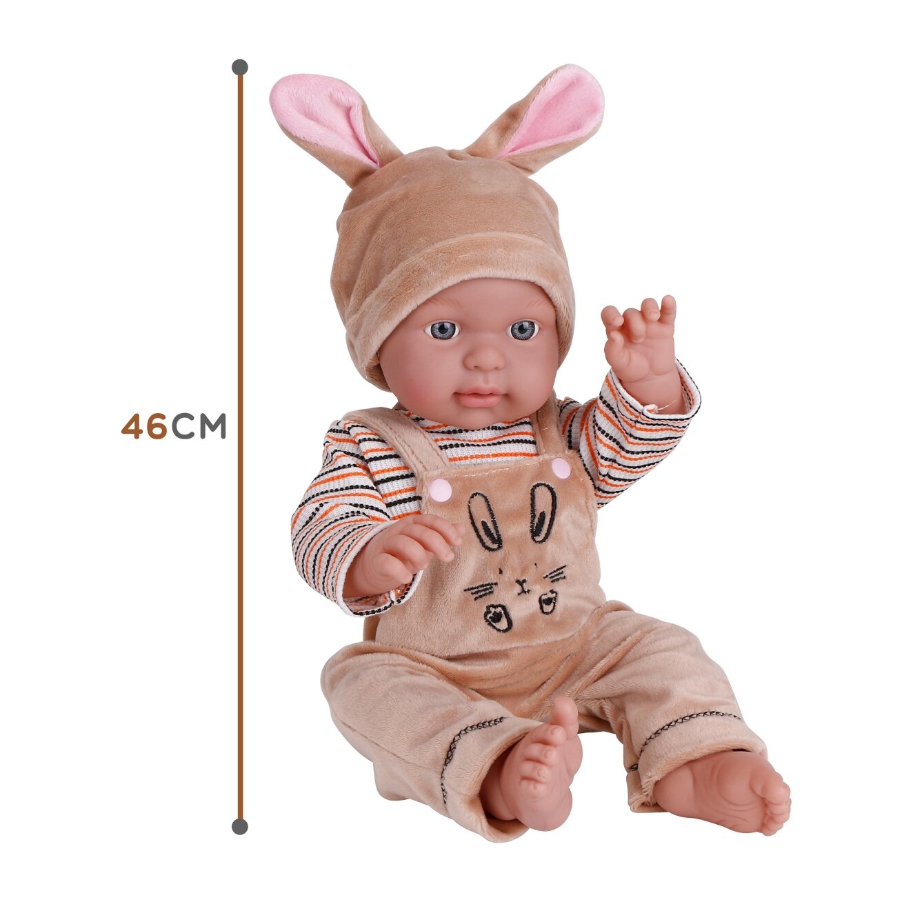 WOOPIE ROYAL lėlė kūdikis su drabužėliais Kiškutis 46 cm 7 WOOPIE ROYAL lėlė kūdikis su drabužėliais Kiškutis 46 cm 7