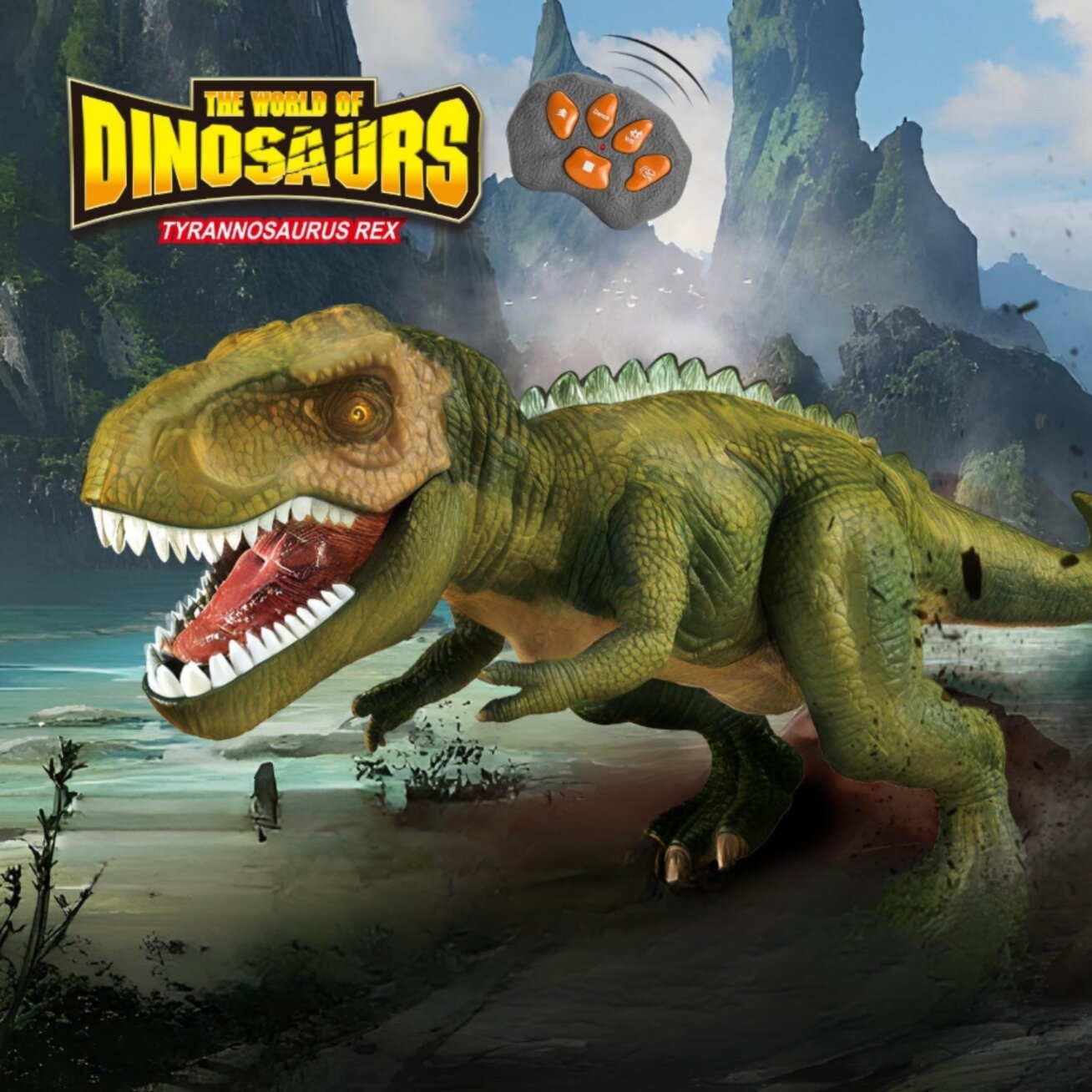 WOOPIE Nuotoliniu būdu valdomas RC dinozauras Tyrannosaurus Rex 11 WOOPIE Nuotoliniu būdu valdomas RC dinozauras Tyrannosaurus Rex 11