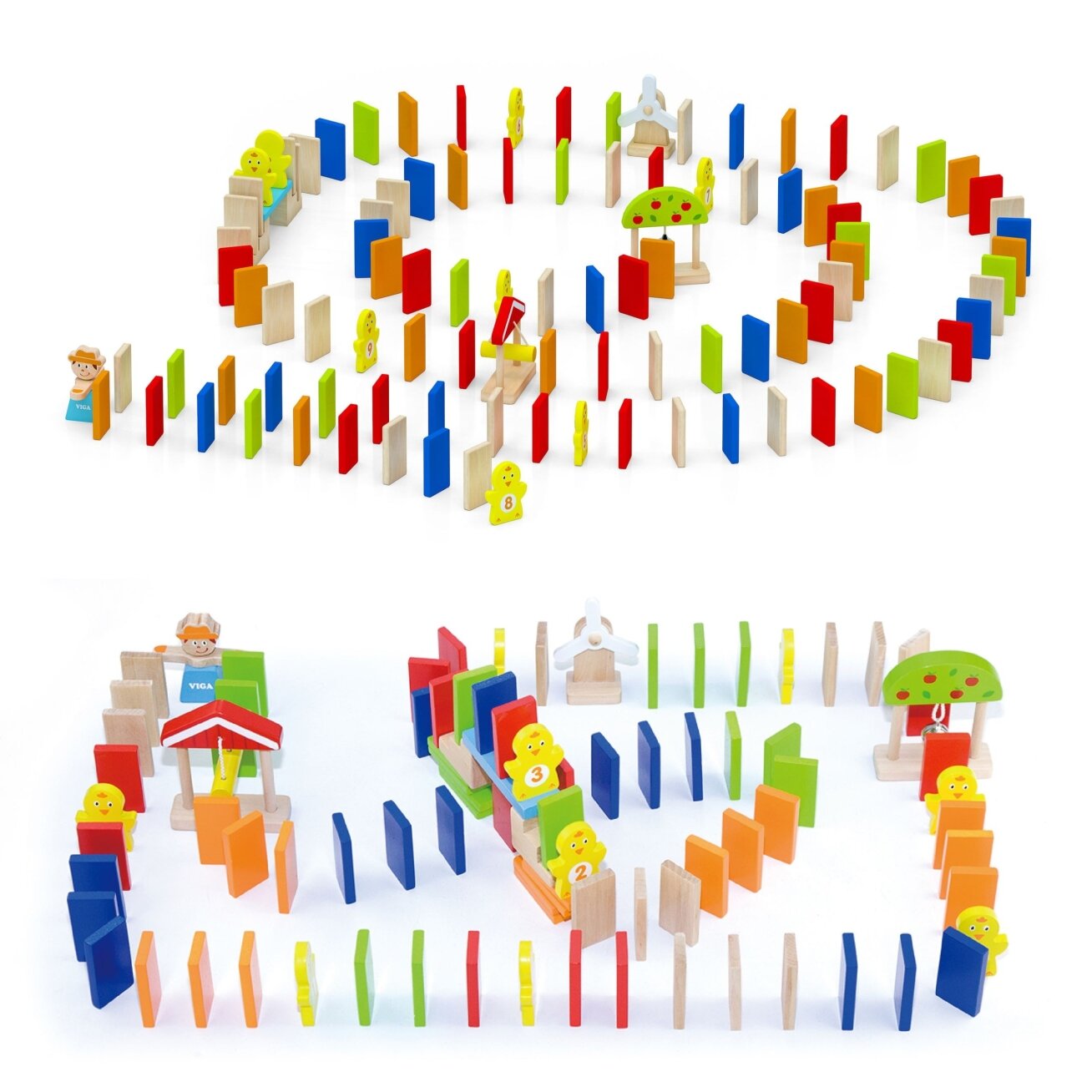 VIGA Medinis domino takelis 122 el. 2 VIGA Medinis domino takelis 122 el. 2